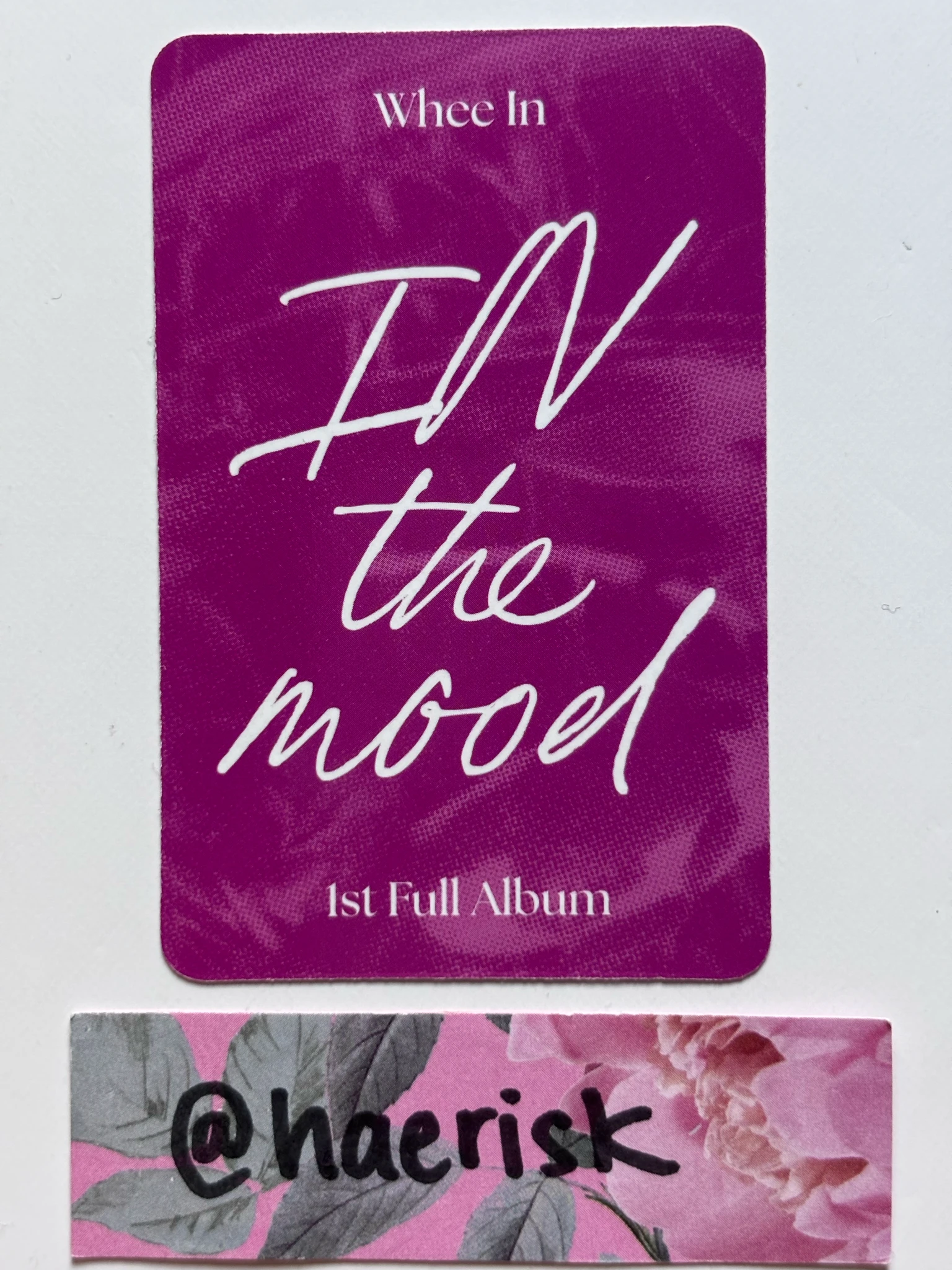 MAMAMOO Wheein MAMAMOO - Wheein - In the Mood Album wine version solo album album photocard listing photo 2