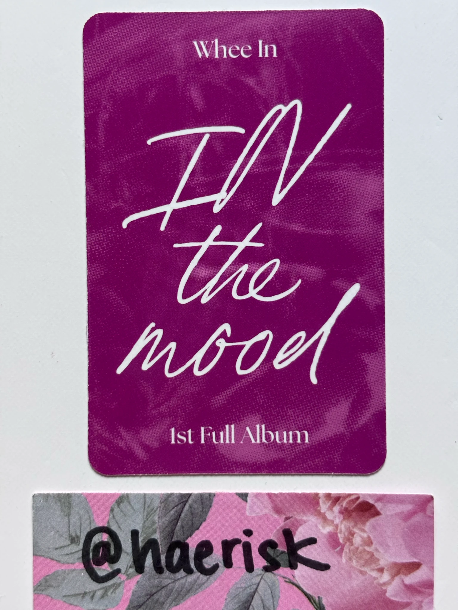 MAMAMOO Wheein MAMAMOO - Wheein - In the Mood Album wine version solo album album photocard listing photo 2