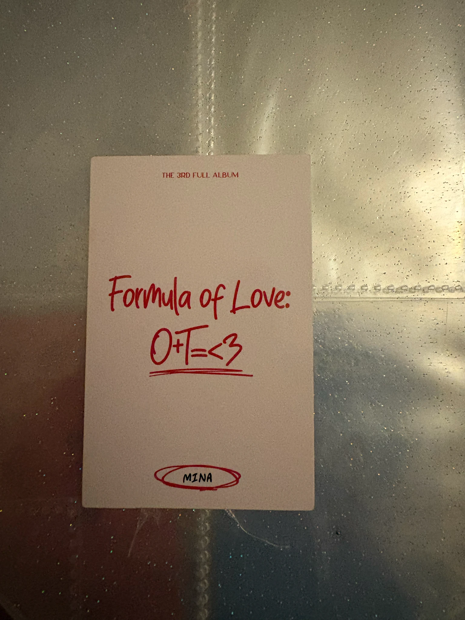 TWICE Mina TWICE-Mina-Album-Formula of Love: O+T=<3 listing photo 2