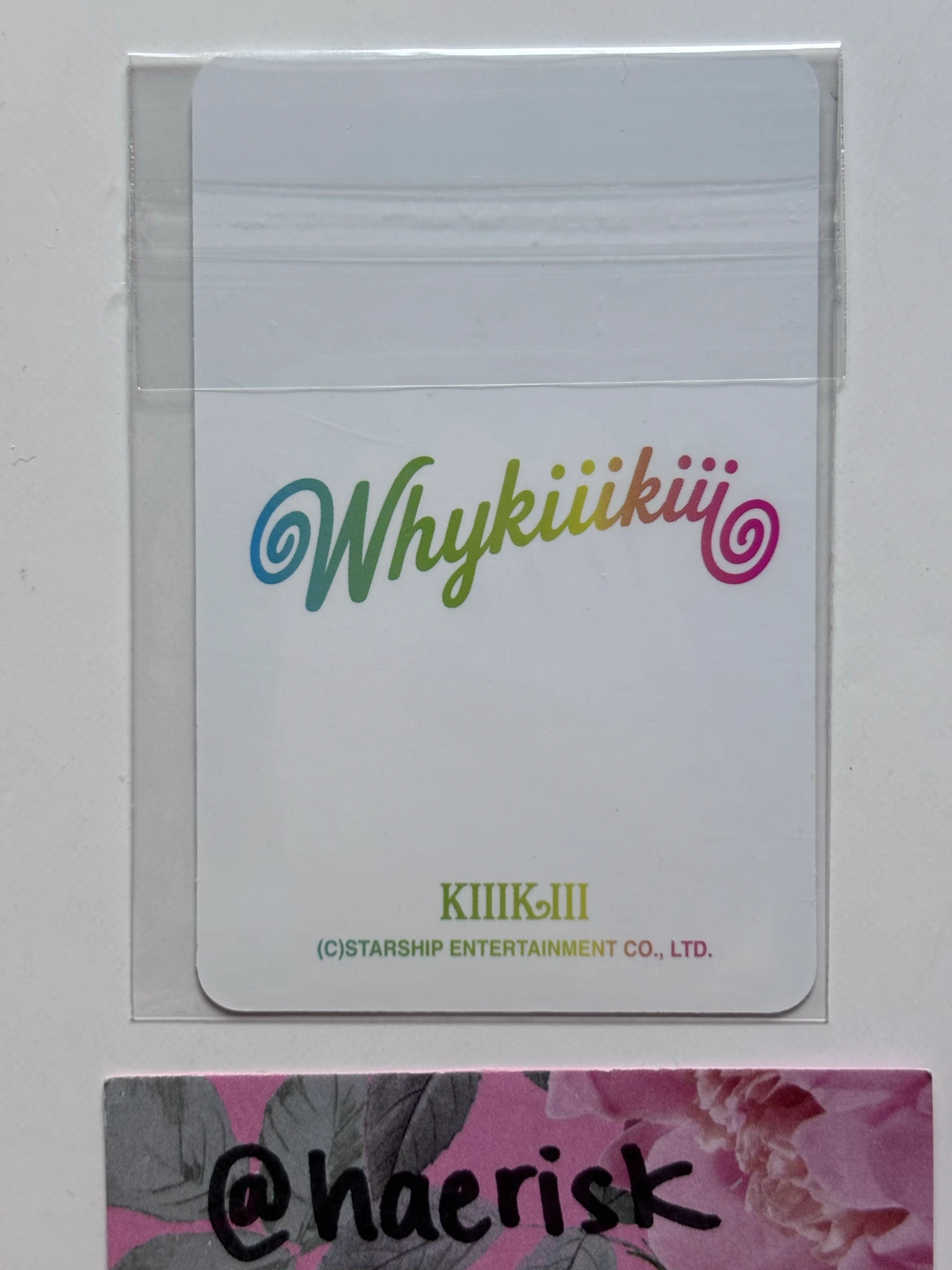 KiiiKiii Haum KiiiKiii - Haum - WhyKiiiKiii Album starship square (ssq) pob (pre-order benefit) listing photo 2