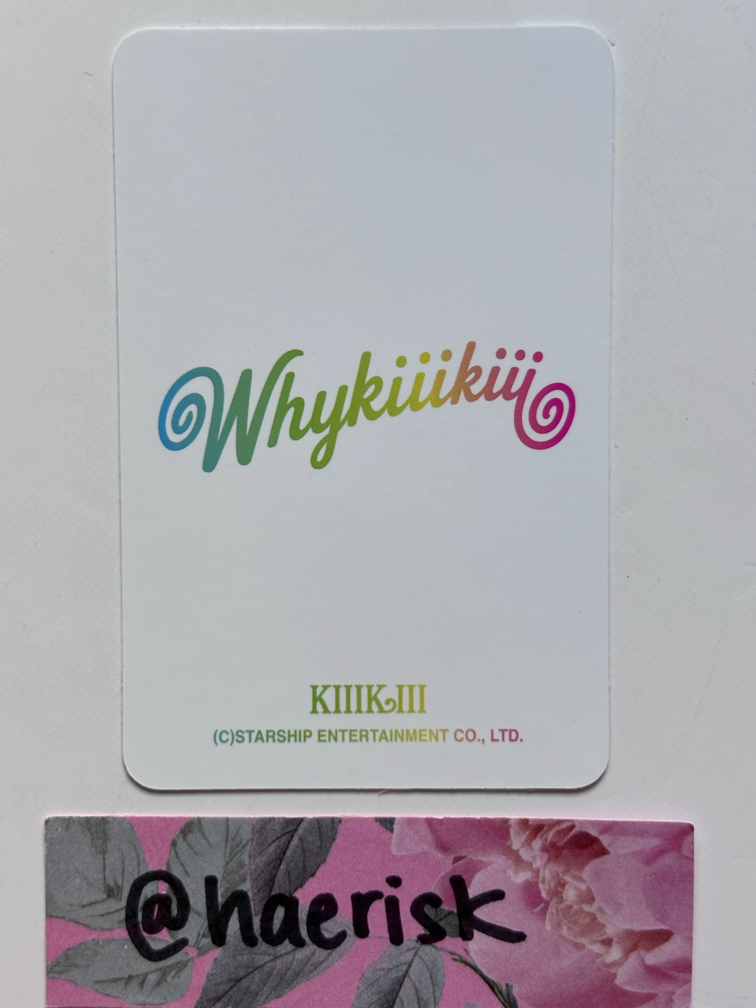 KiiiKiii Leesol KiiiKiii - Leesol - WhyKiiiKiii Album starship square (ssq) pob (pre-order benefit) listing photo 2