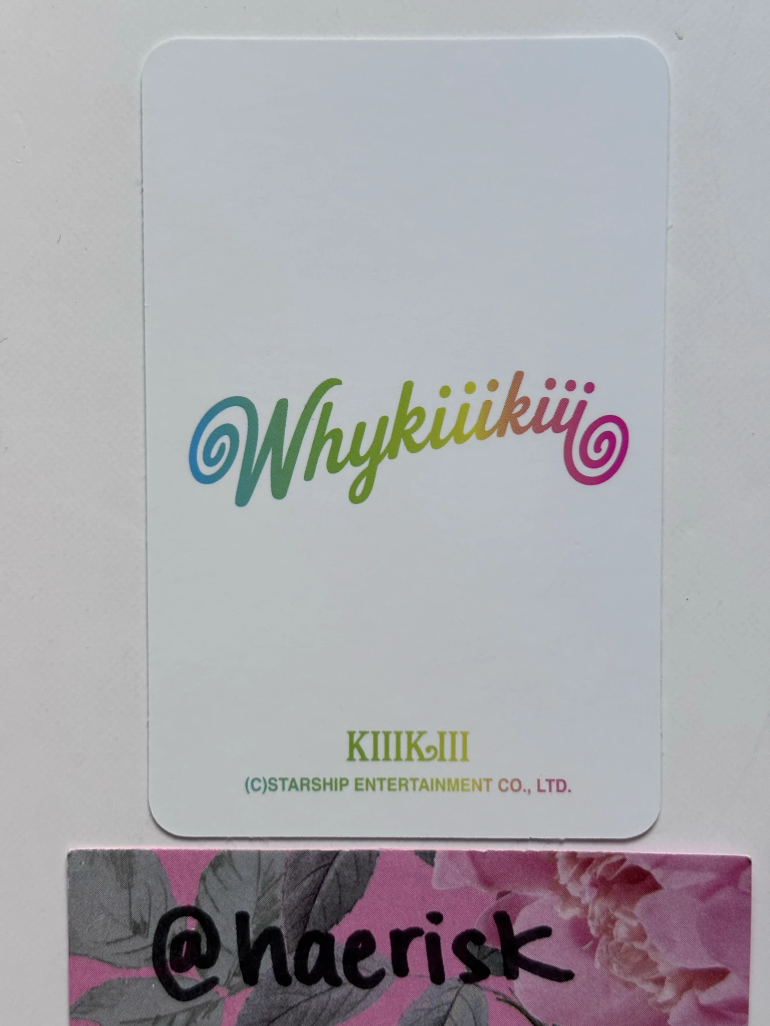 KiiiKiii Jiyu KiiiKiii - Jiyu - WhyKiiiKiii Album pob (pre-order benefit) starship square (ssq) listing photo 2