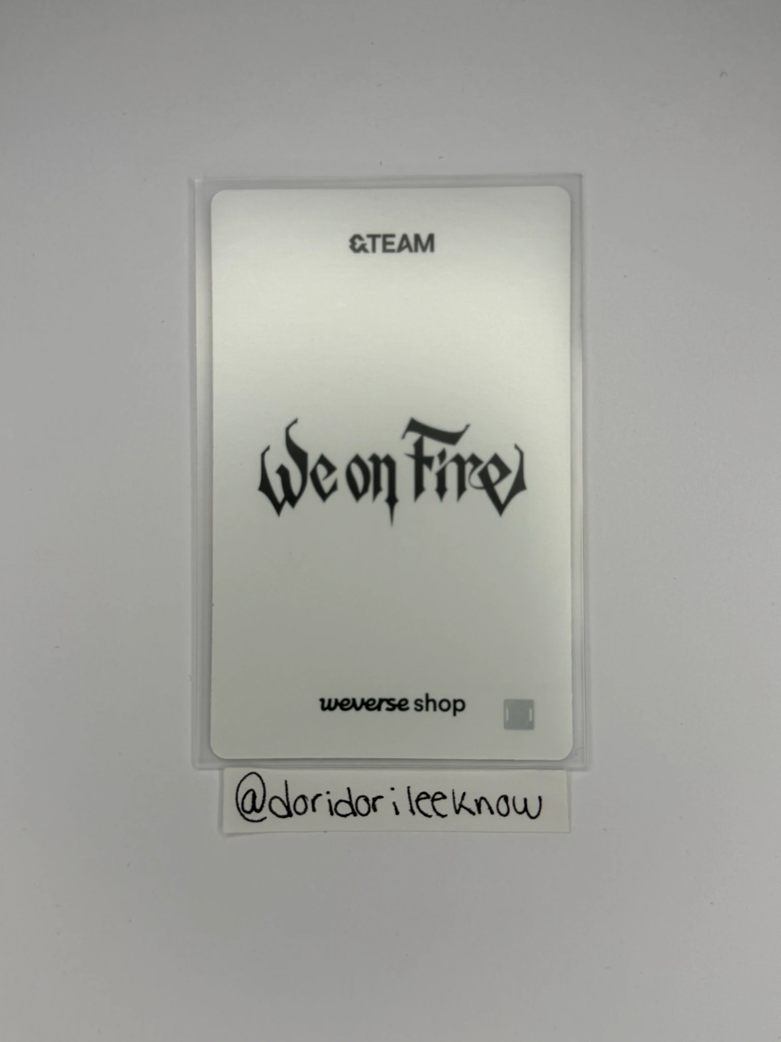 &TEAM Harua  &TEAM - Harua  - We on Fire  Album lucky draw (LD) round 2 weverse global shop (wvg) listing photo 2
