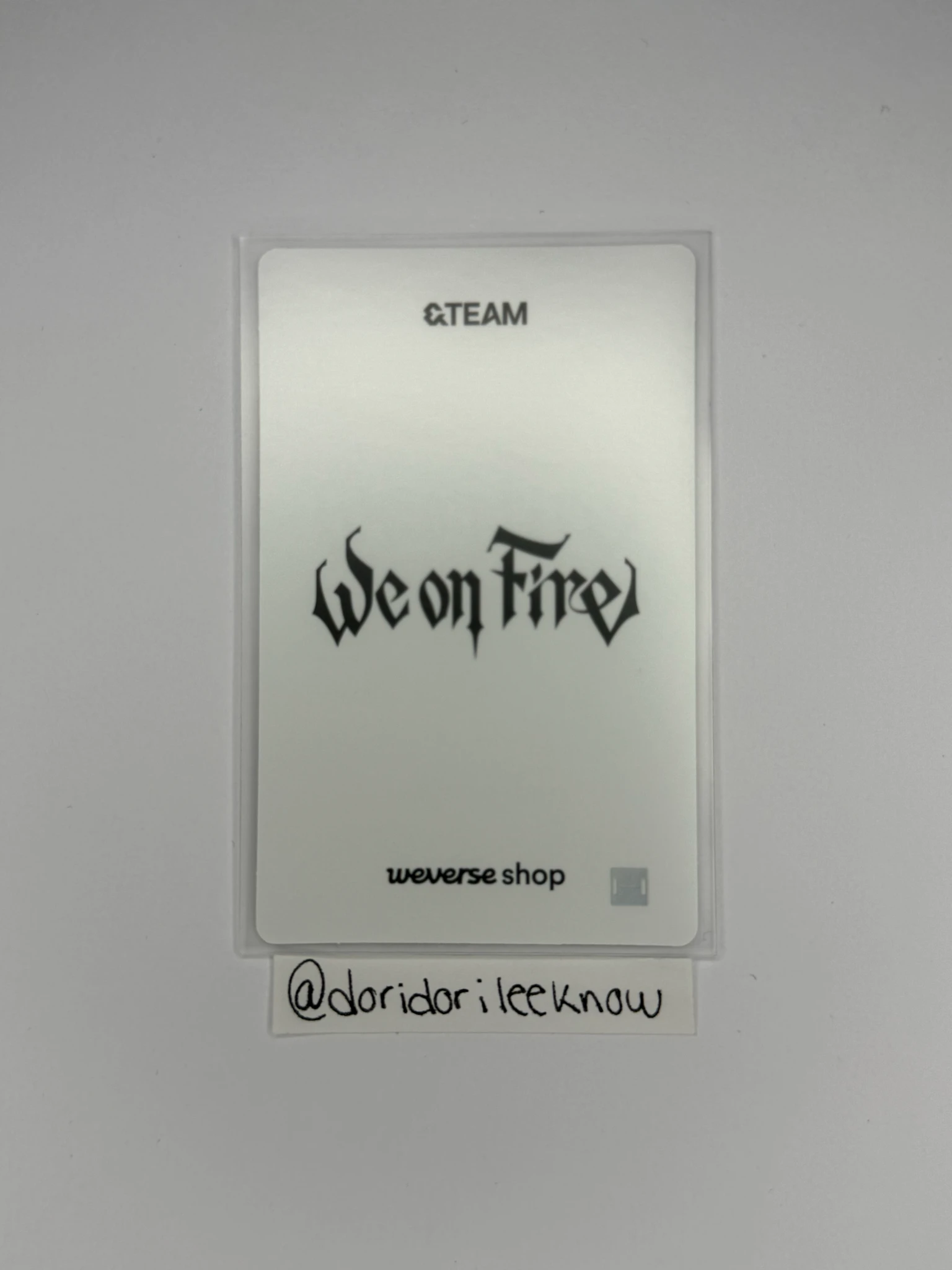 &TEAM Maki &TEAM - Maki - We on Fire Album weverse global shop (wvg) round 2 lucky draw (LD) listing photo 2
