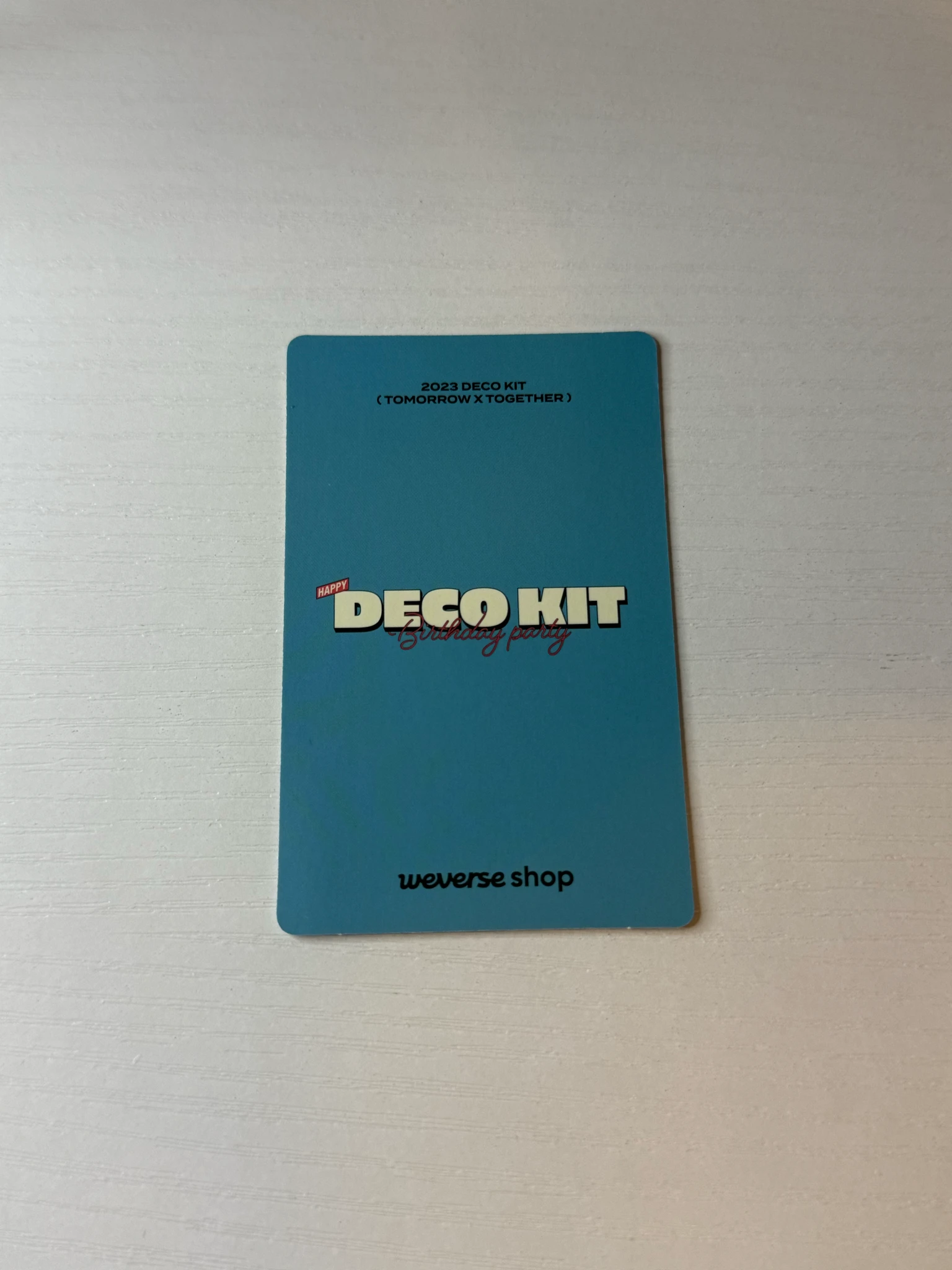 TOMORROW X TOGETHER Huening Kai TOMORROW X TOGETHER - Huening Kai - TXT Deco Kit 2023 Other pre-order benefit merch photocard weverse shop listing photo 2