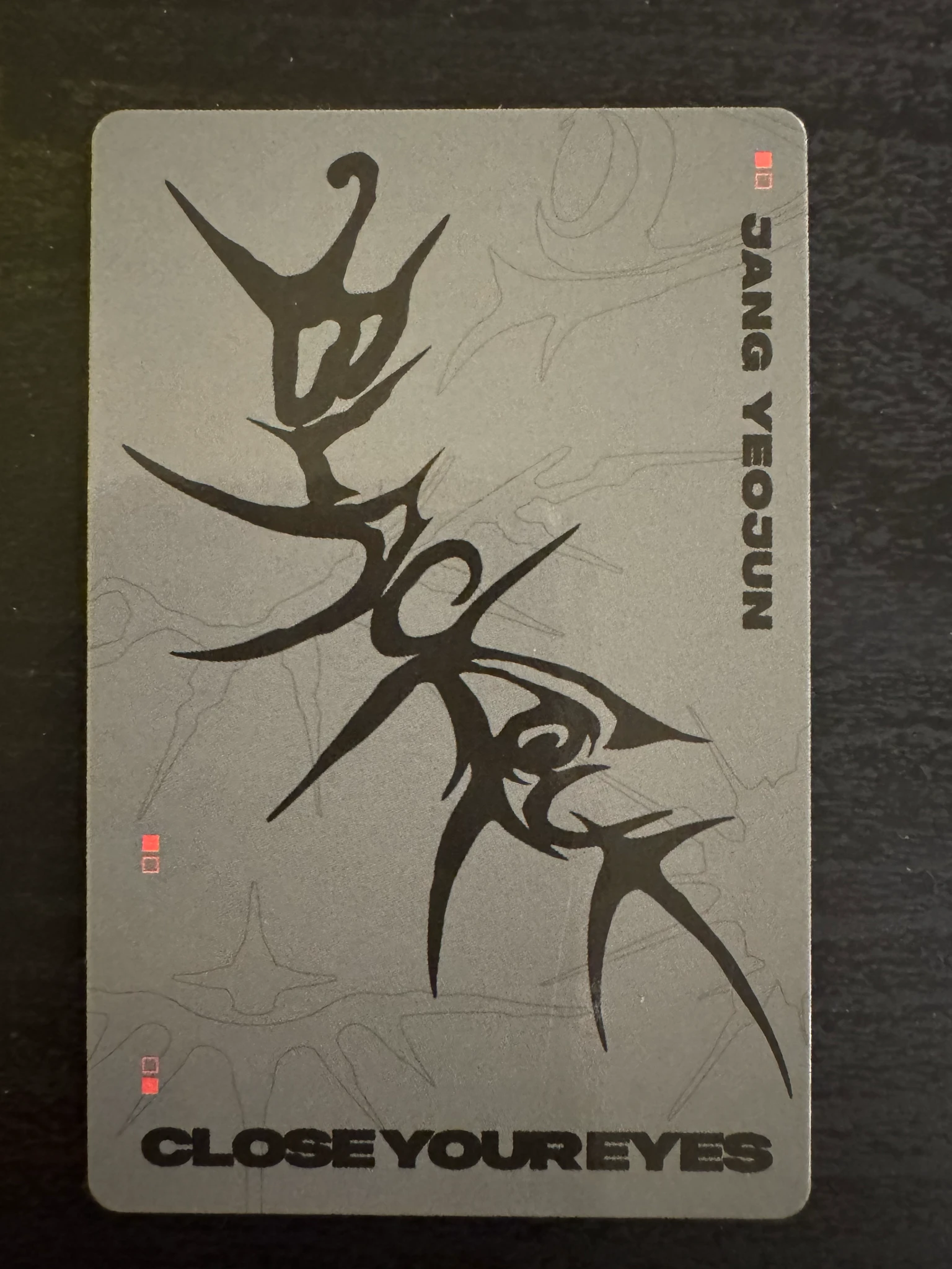 CLOSE YOUR EYES Jang Yeojun CLOSE YOUR EYES - Jang Yeojun - blackout Album eyes version listing photo 2