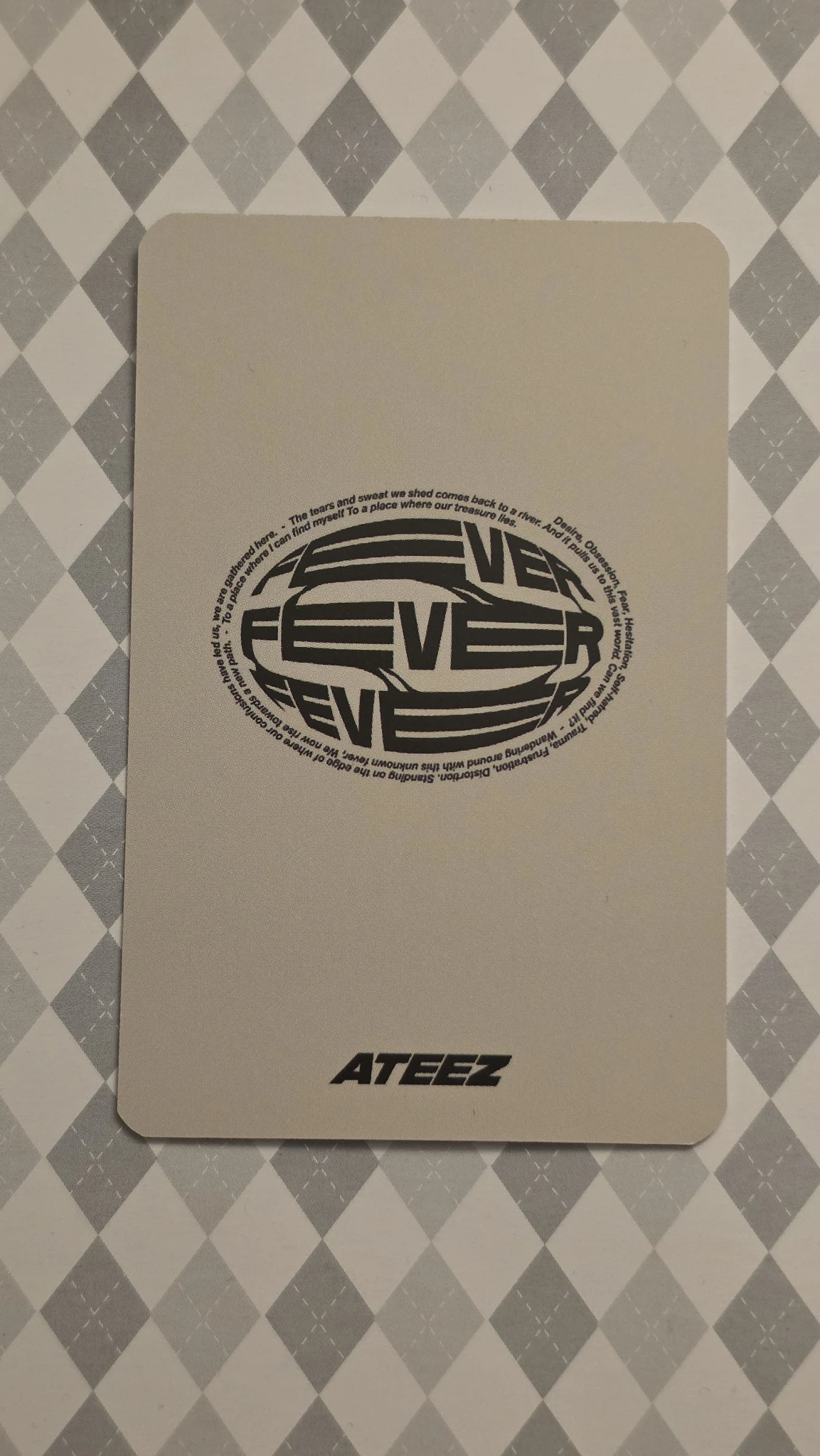ATEEZ Hongjoong ATEEZ - Hongjoong - ZERO : FEVER EPILOGUE Album pob (pre-order benefit) holographic (hologram) kpop store round 1 listing photo 2