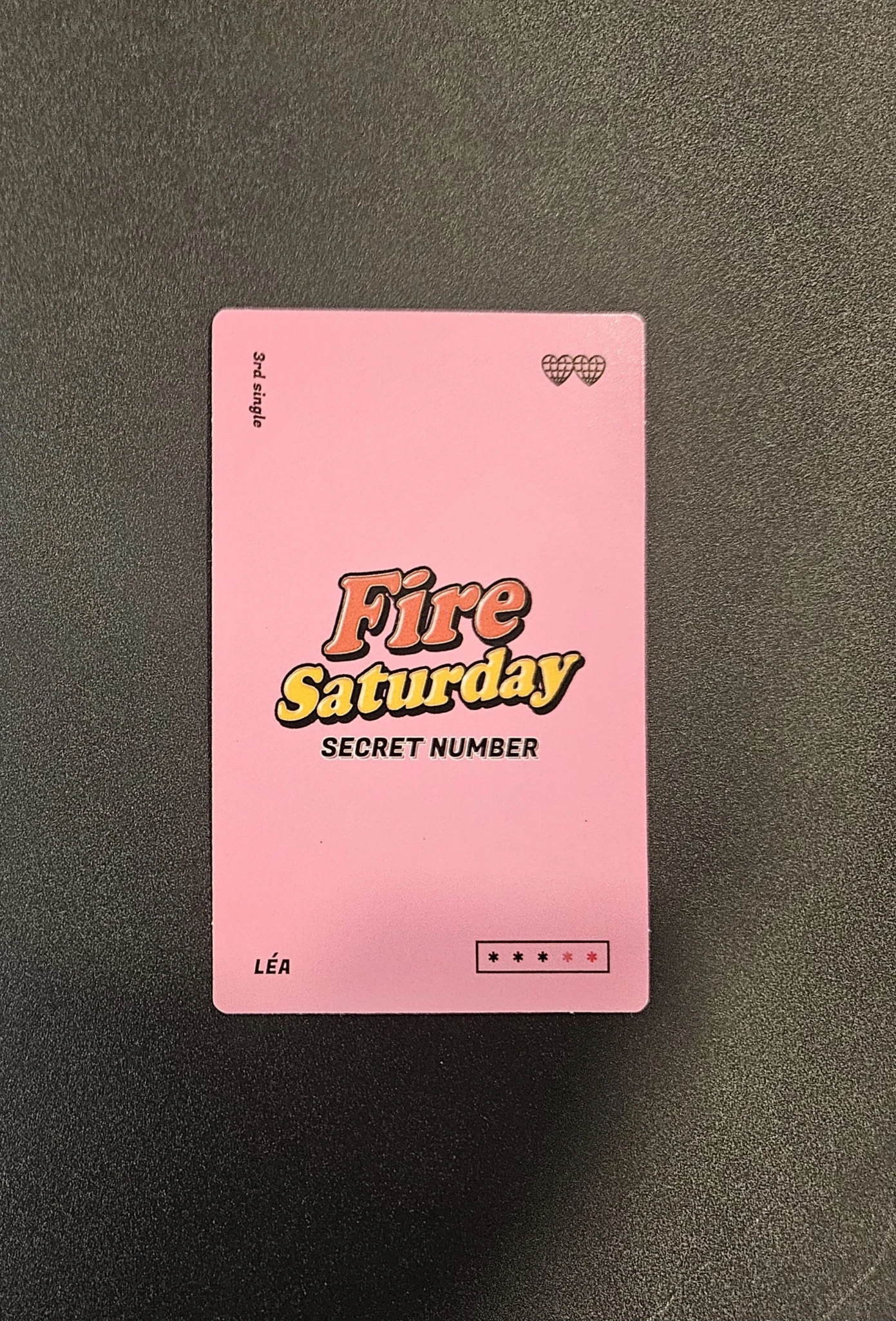 Secret Number Lea Secret Number - Lea - Fire Saturday Album album photocard listing photo 2