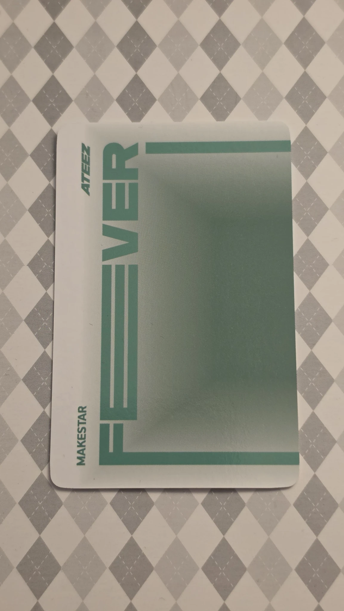 ATEEZ Wooyoung ATEEZ - Wooyoung - ZERO : FEVER Part.3 Album makestar holographic (hologram) round 1 video call/fancall listing photo 2