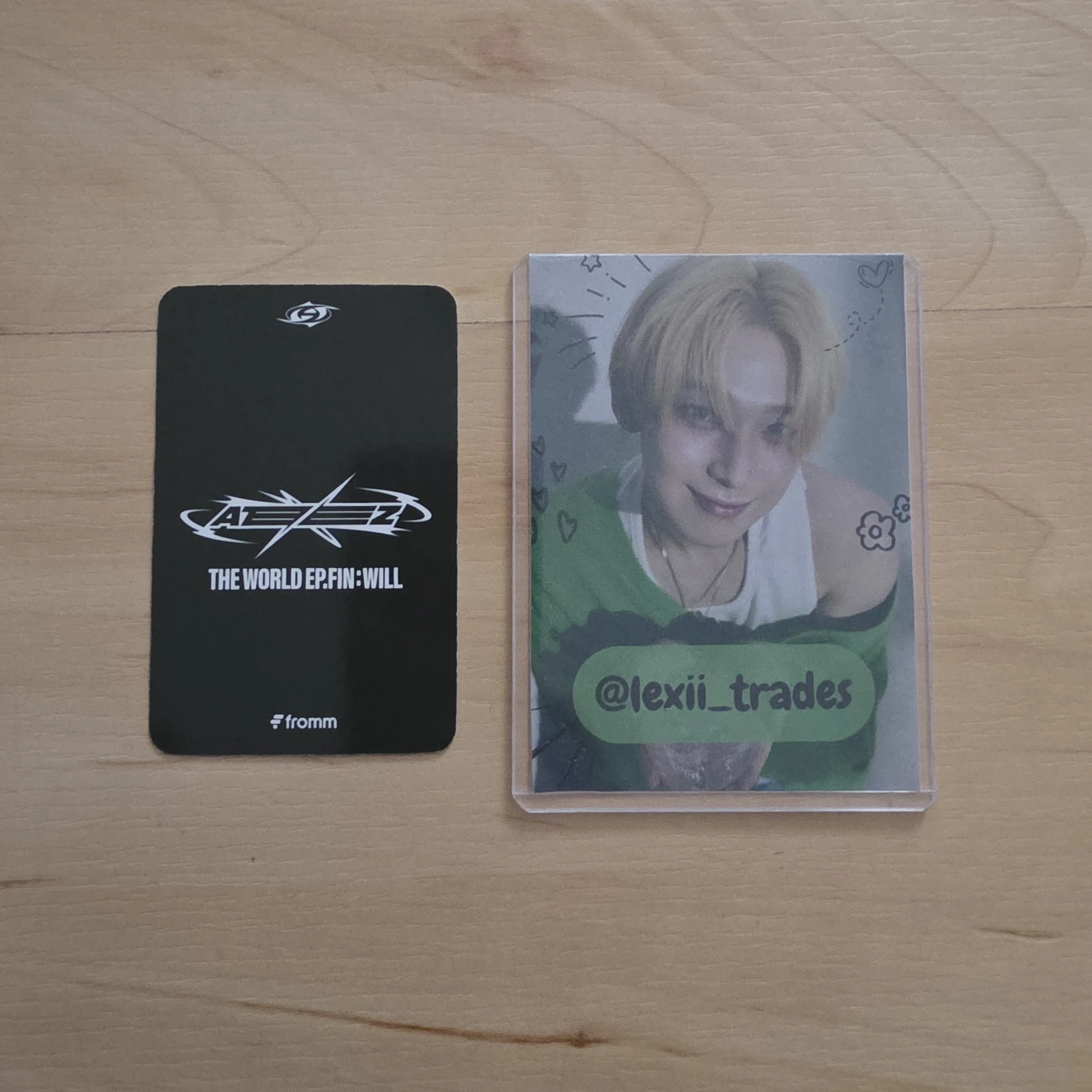 ATEEZ Hongjoong ATEEZ - Hongjoong - THE WORLD EP.FIN: WILL Album fromm store lucky draw listing photo 2