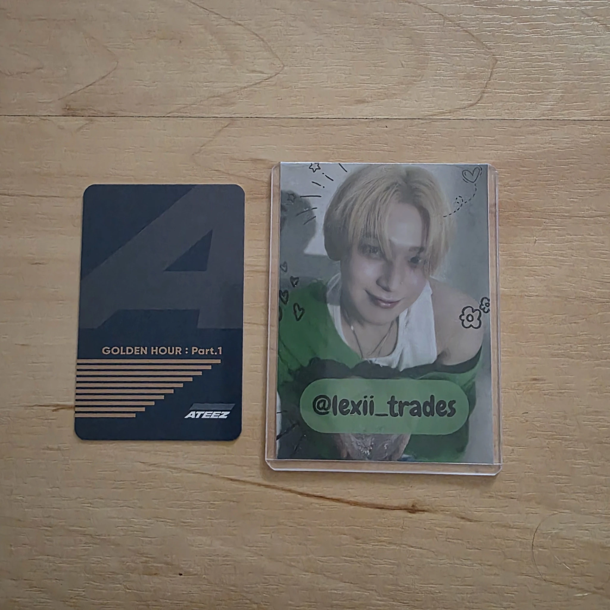 ATEEZ Jongho ATEEZ - Jongho - Golden Hour : Part.1 Album merch photocard A version photocard set listing photo 2