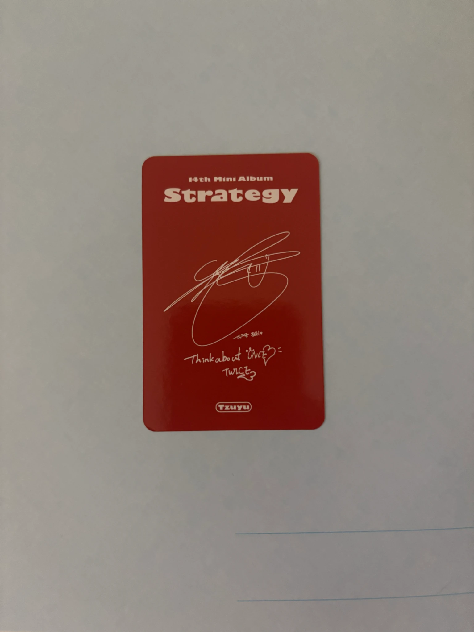 TWICE Tzuyu TWICE-Tzuyu-Album-strategy listing photo 2