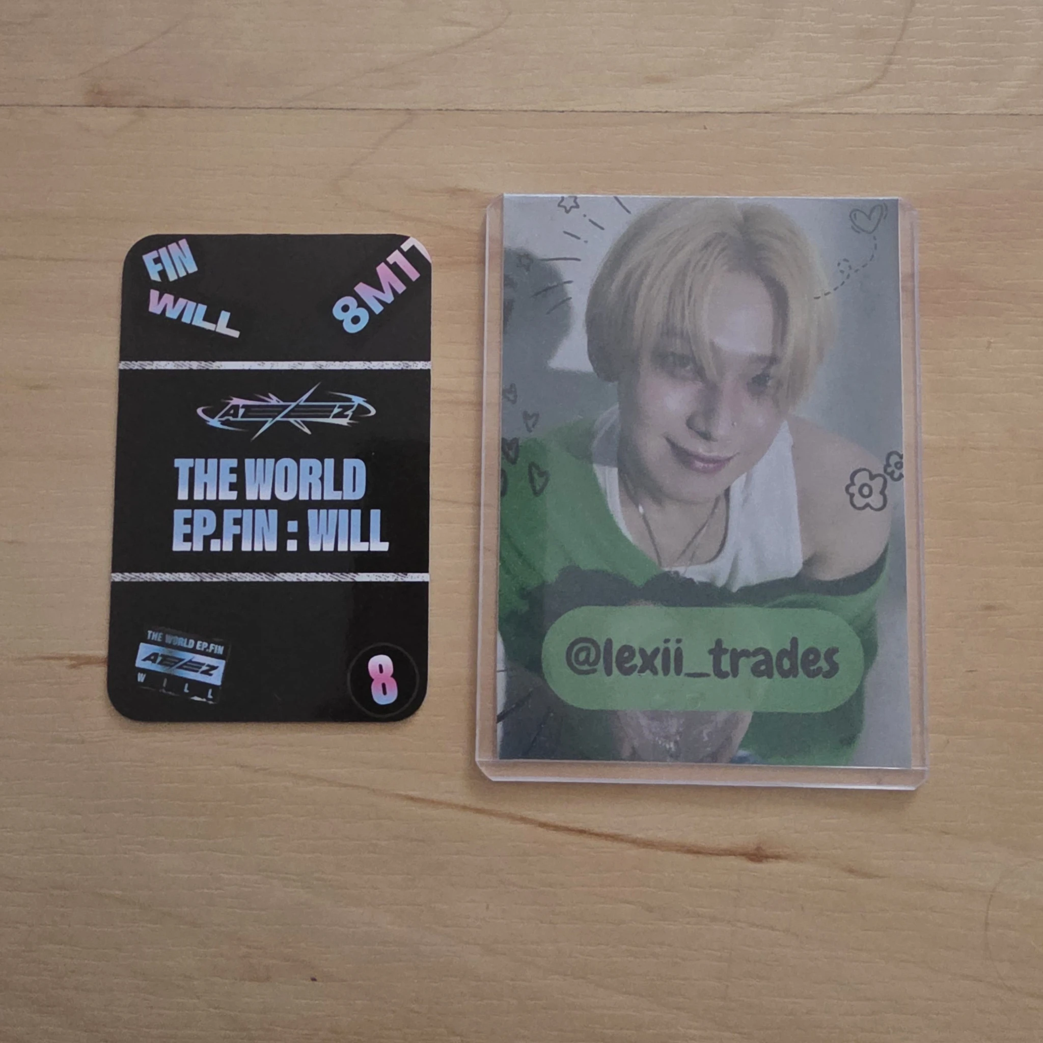 ATEEZ Jongho ATEEZ - Jongho - THE WORLD EP.FIN: WILL Album pob (pre-order benefit) toktoq platform version round 1 listing photo 2
