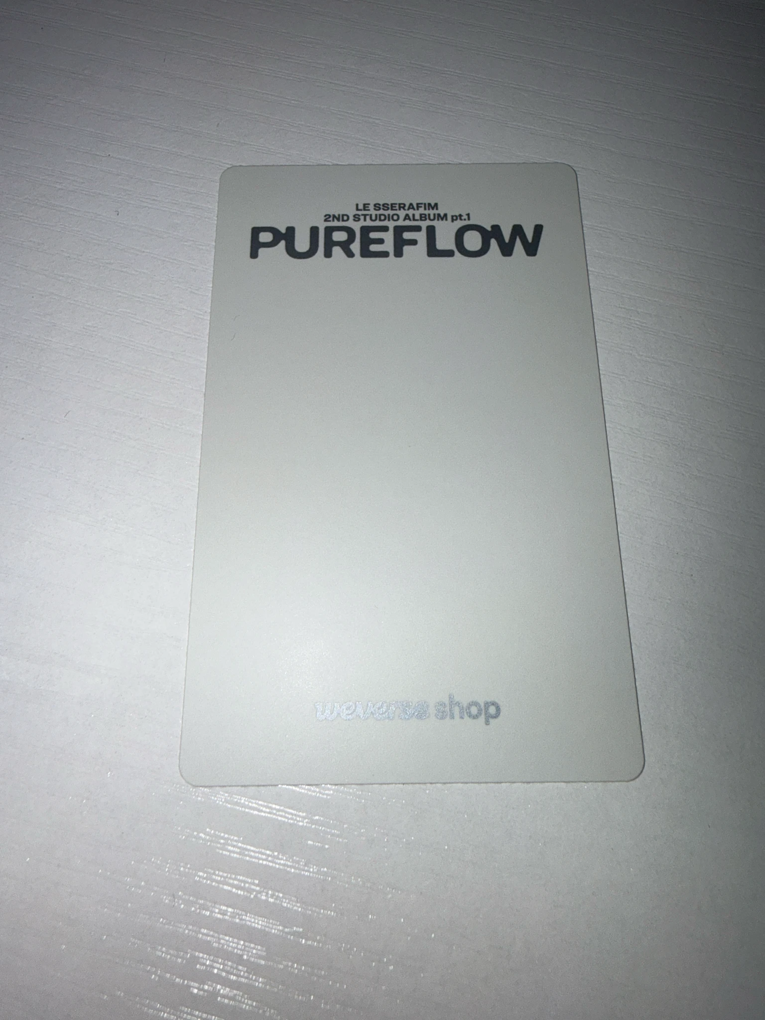 LE SSERAFIM Kazuha LE SSERAFIM - Kazuha - PUREFLOW pt.1 Album purchase benefit round 1 weverse global shop (wvg) youtube gift listing photo 2