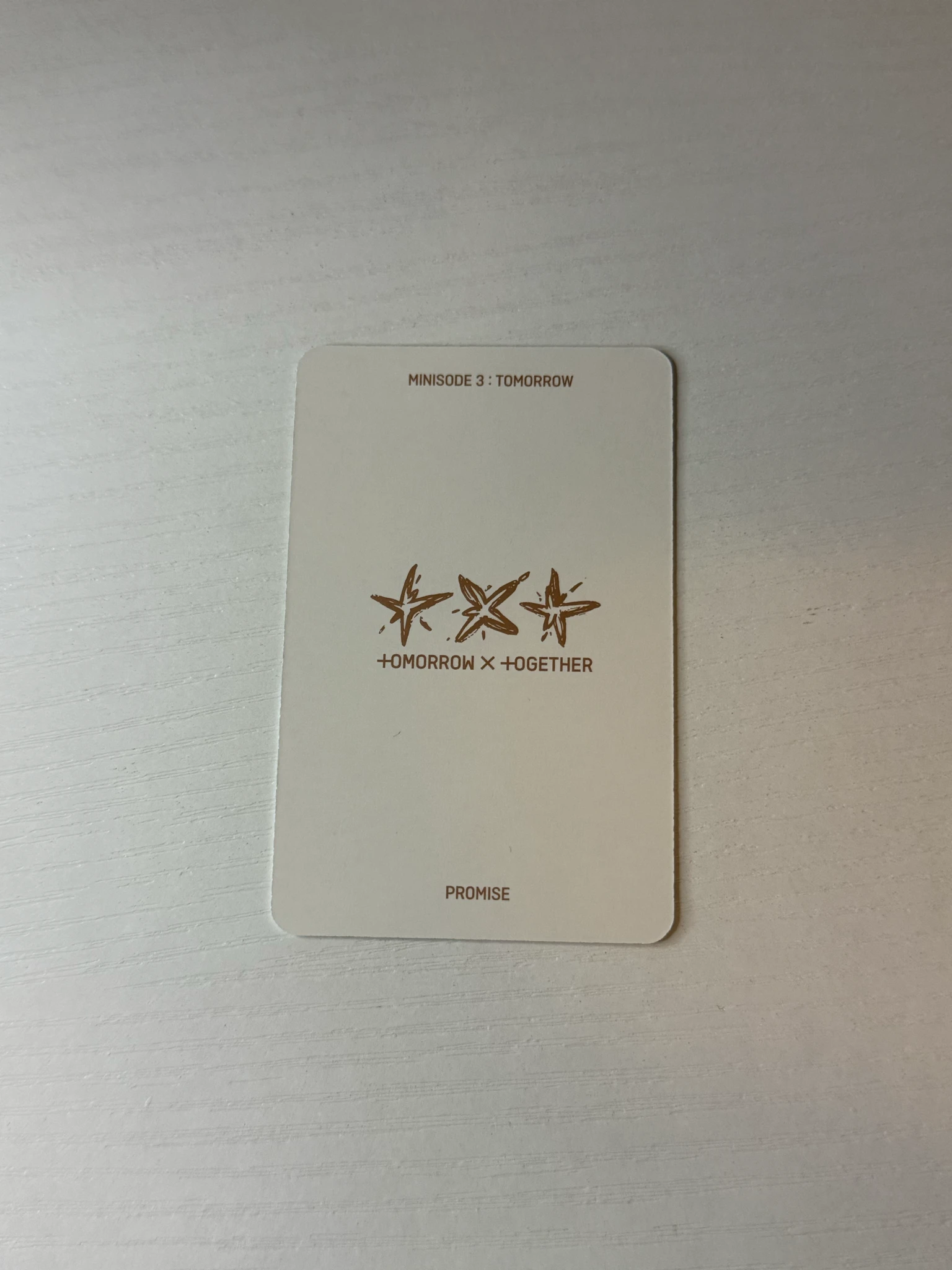TOMORROW X TOGETHER Huening Kai TOMORROW X TOGETHER - Huening Kai - Minisode 3: Tomorrow Album album photocard promise ver. listing photo 2