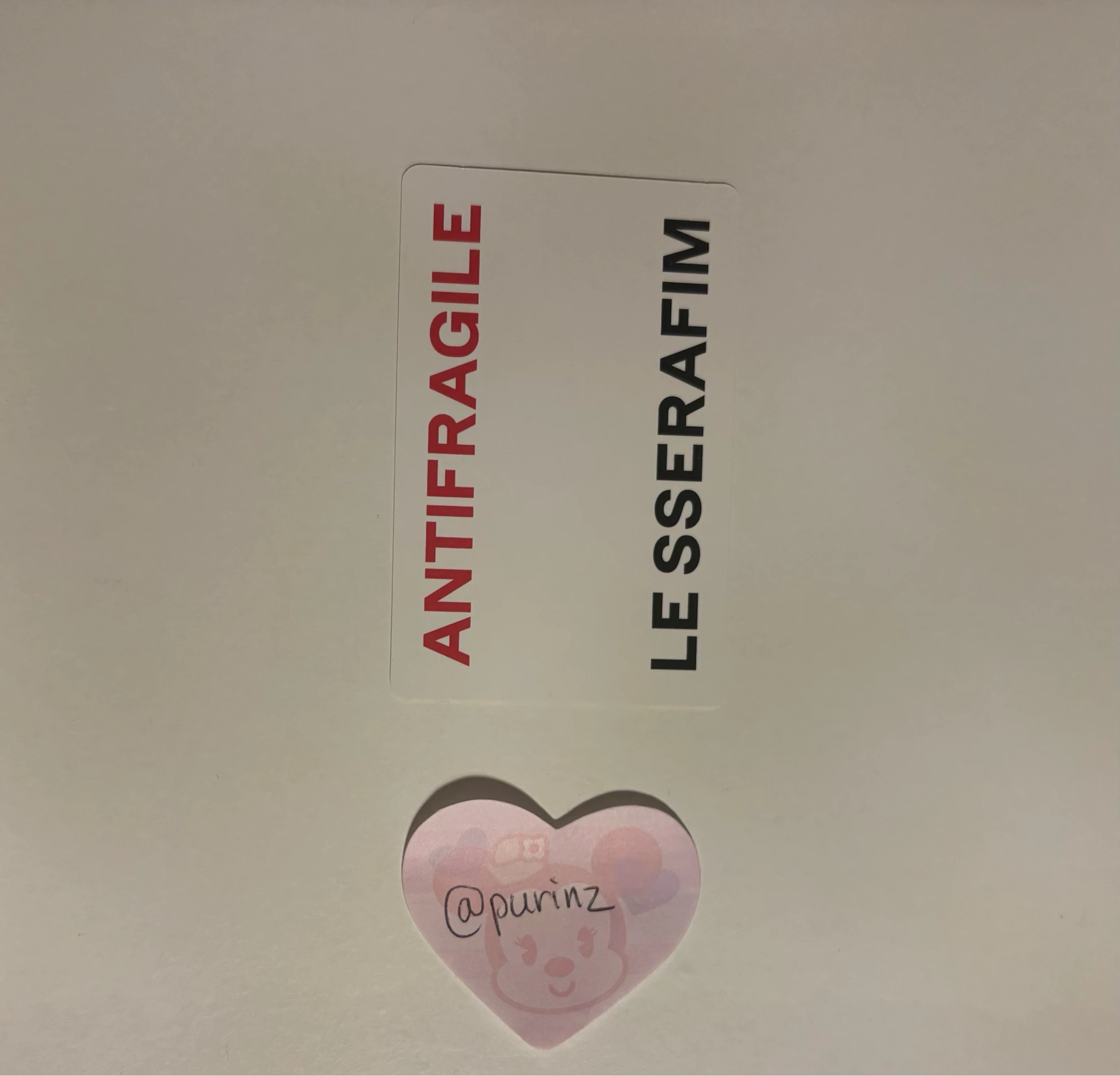 LE SSERAFIM LE SSERAFIM - Kazuha & Sakura - ANTIFRAGILE Album album photocard compact version listing photo 2