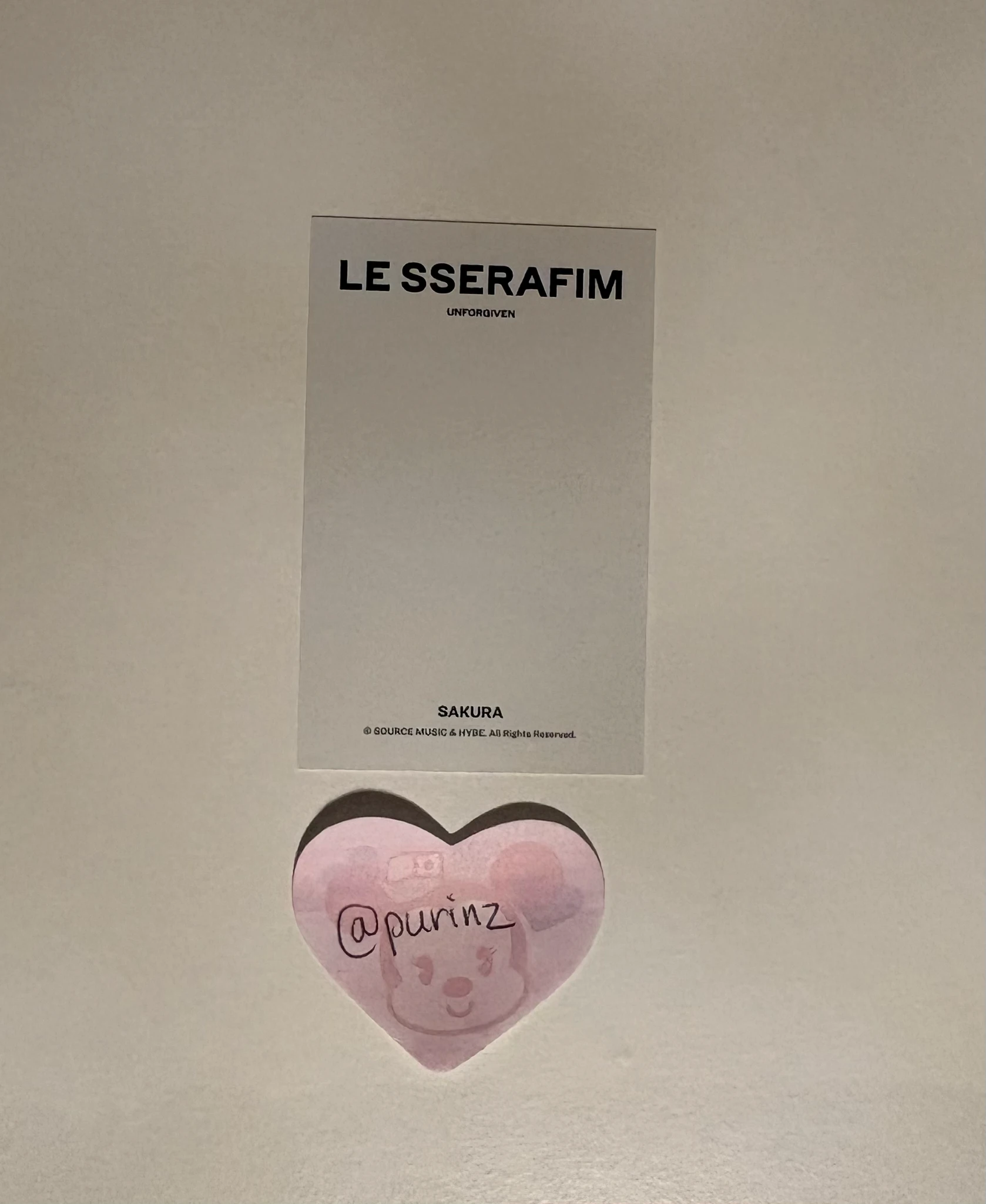 LE SSERAFIM Sakura LE SSERAFIM - Sakura - LE SSERAFIM 2023 S/S POP UP SHOP Other tin case polaroid set instant photo listing photo 2
