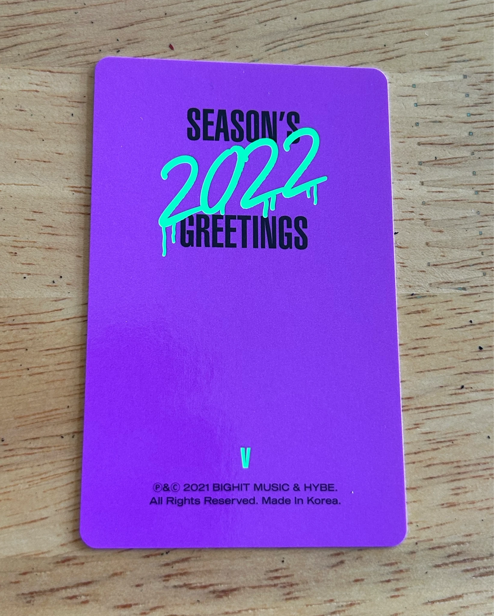 BTS V BTS - V - 2022 Season’s Greetings Event listing photo 2