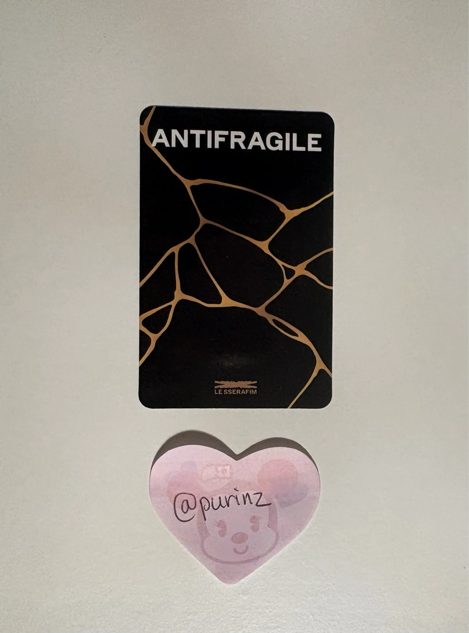 LE SSERAFIM Hong Eunchae LE SSERAFIM - Hong Eunchae - ANTIFRAGILE Album pre-order benefit (pob) synnara listing photo 2