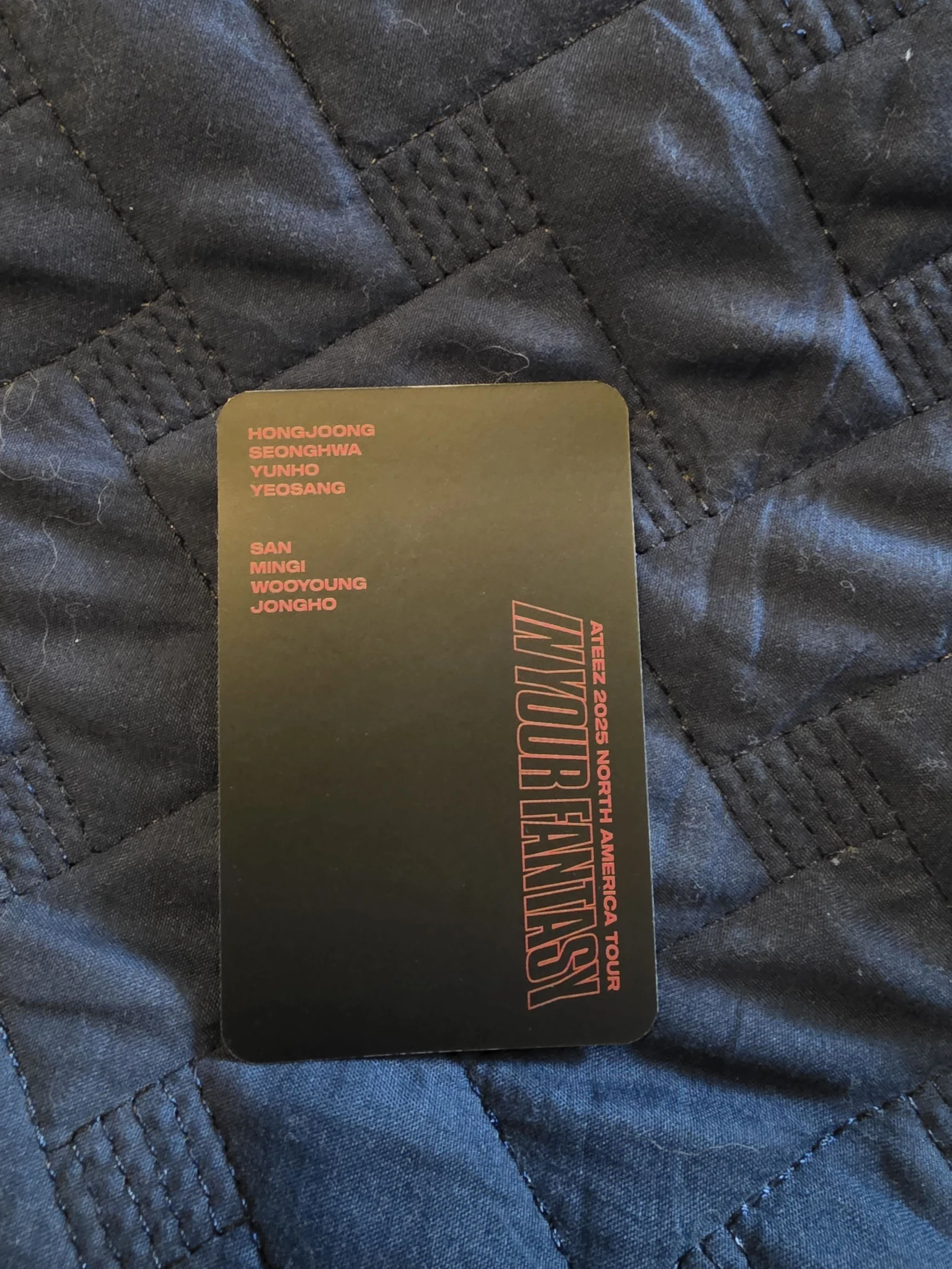 ATEEZ Jongho ATEEZ - Jongho - In Your Fantasy 2025 World Tour Event merch photocard purchase benefit asia exclusive listing photo 2
