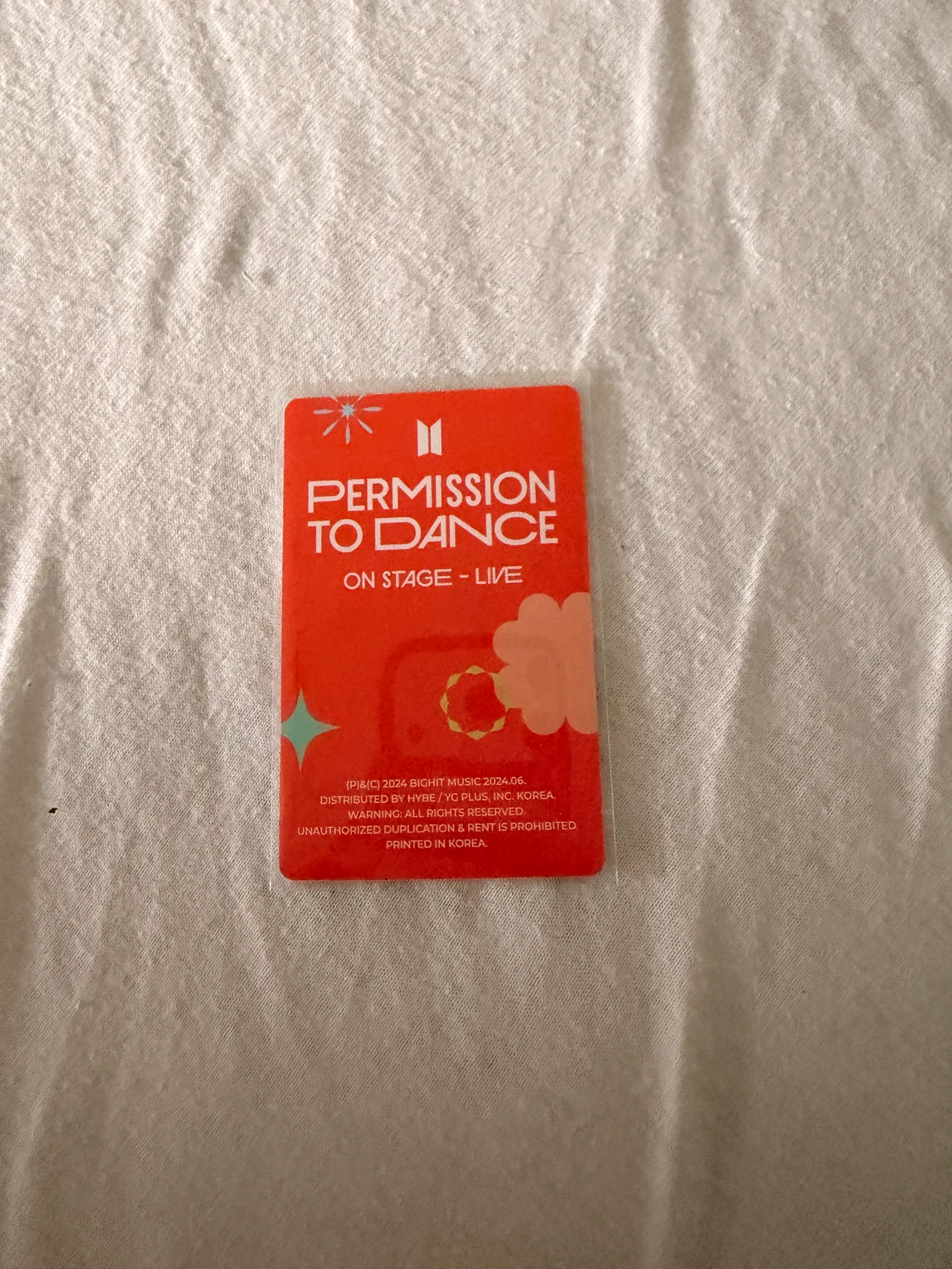 BTS j-hope BTS-J-HOPE-Album-Permission to Dance Live Album listing photo 2