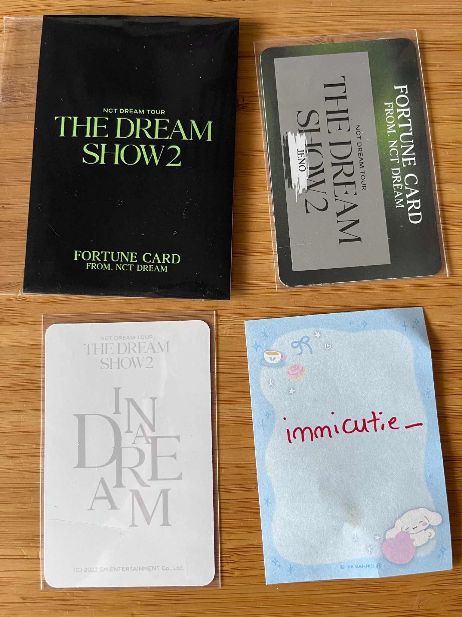 NCT DREAM Jeno NCT DREAM - Jeno - THE DREAM SHOW 2 : IN YOUR DREAM  Event trading card fortune scratch card listing photo 2