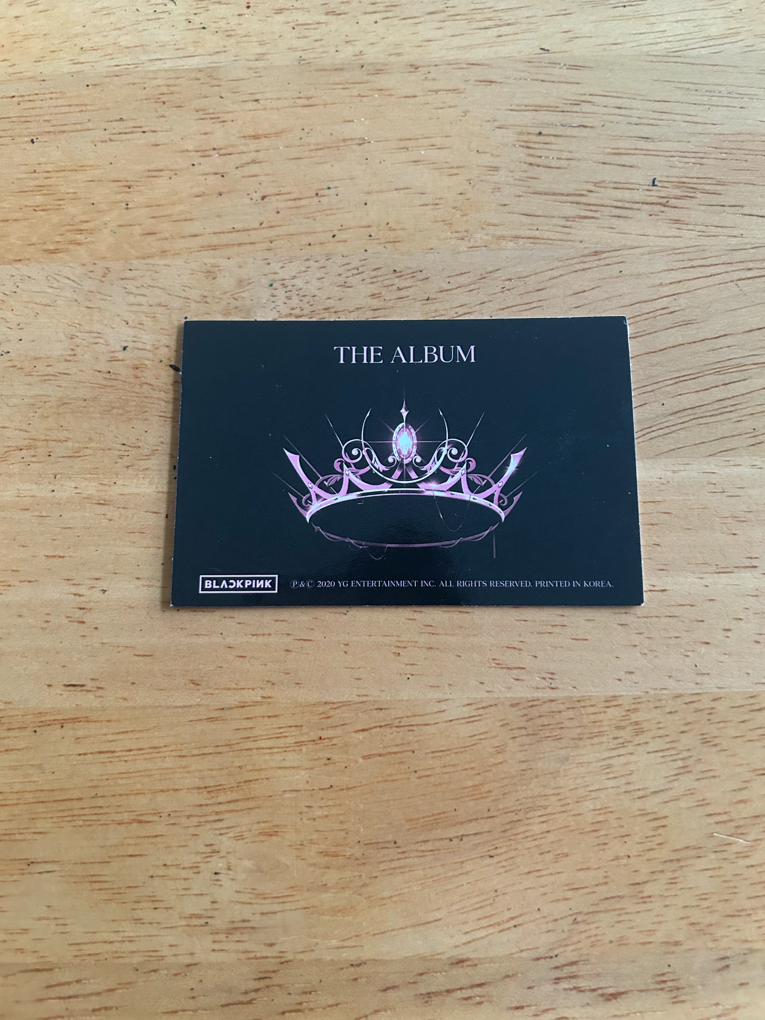BLACKPINK BLACKPINK - THE ALBUM Album album photocard listing photo 2