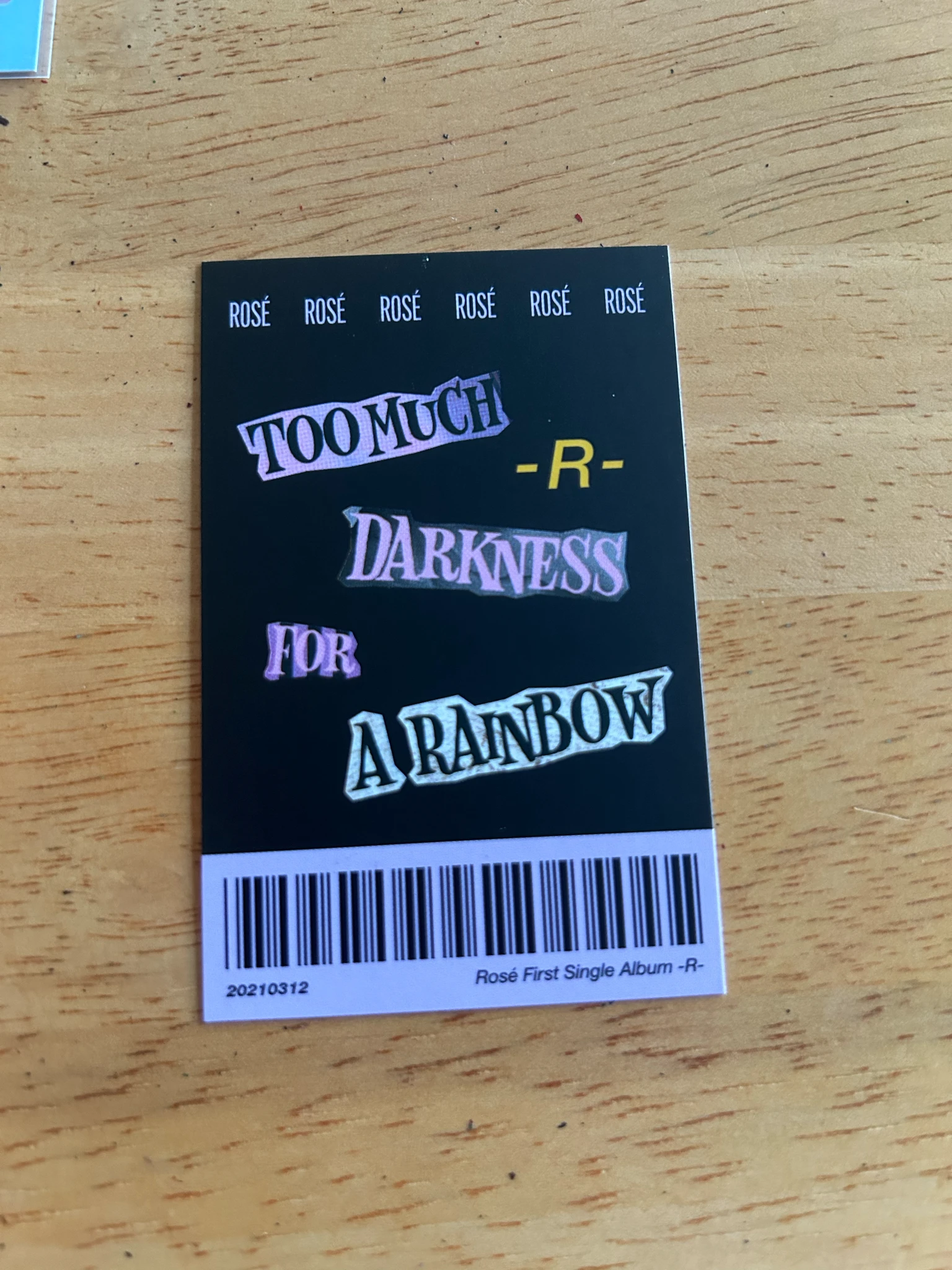 BLACKPINK Rosé BLACKPINK-Rosé-Album-R listing photo 2