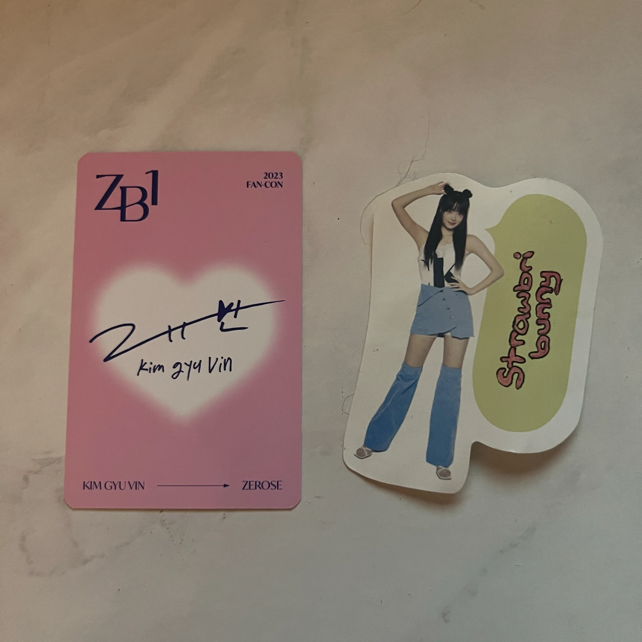ZEROBASEONE Gyuvin ZEROBASEONE - Gyuvin - 2023 FAN-CON Event trading card D version listing photo 2