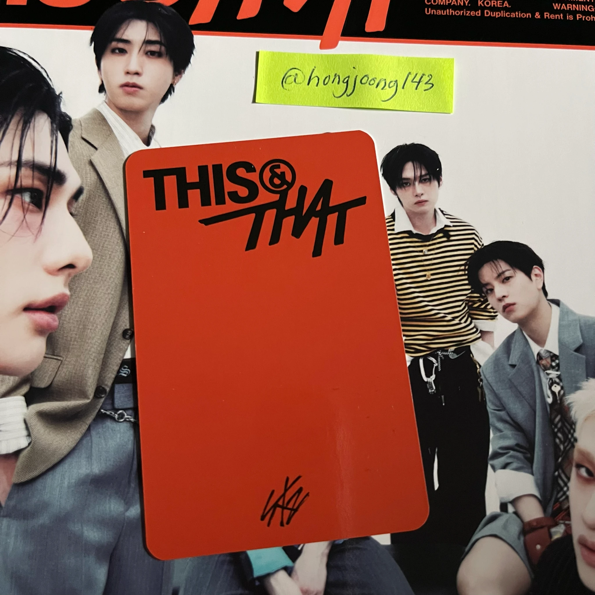 Stray Kids Changbin Stray Kids - Changbin - THIS & THAT Album musicplant (music plant) pob (pre-order benefit) listing photo 2