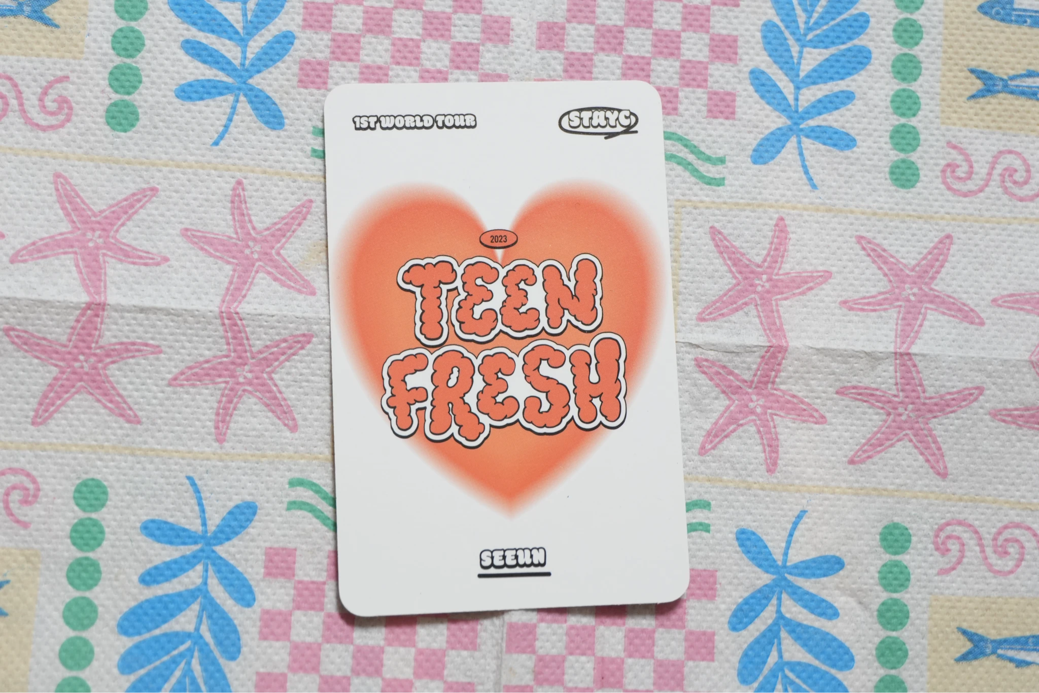 STAYC Seeun STAYC - Seeun - 1ST WORLD TOUR TEENFRESH Other qr version merch photocard photocard set listing photo 2