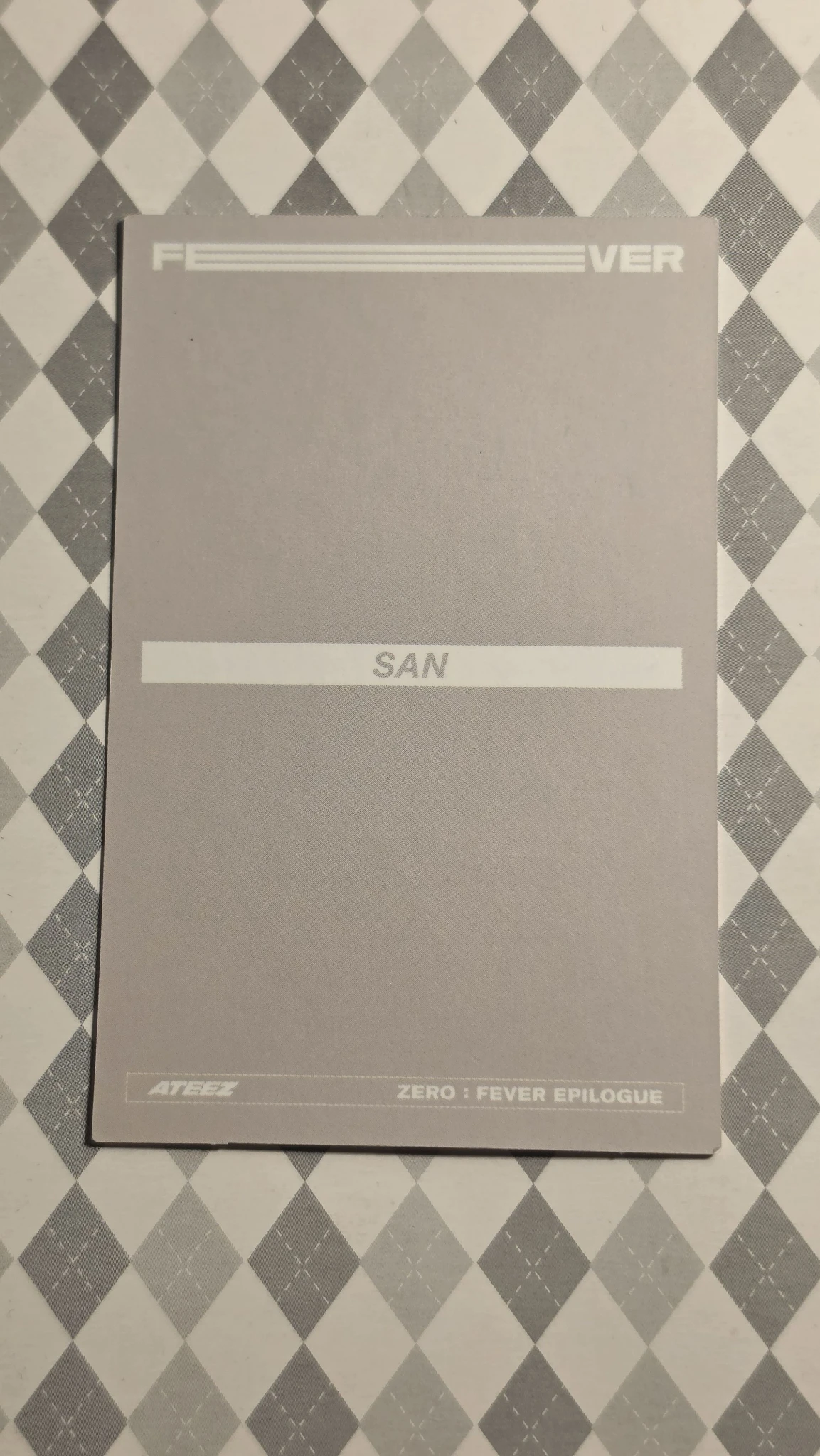 ATEEZ San ATEEZ - San - ZERO : FEVER EPILOGUE Album album photocard A version limited version listing photo 2