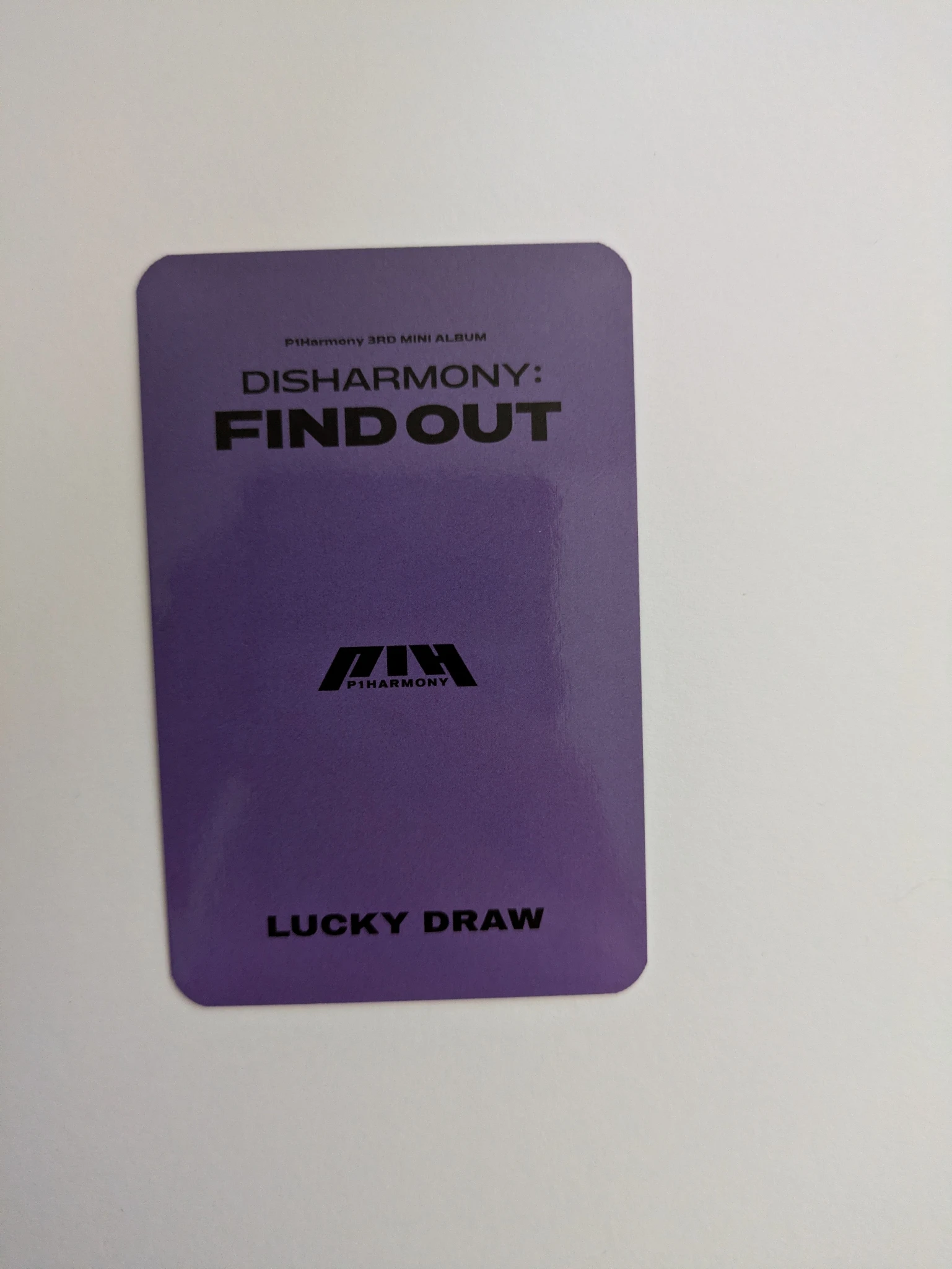 P1Harmony Keeho P1Harmony - Keeho - Disharmony: Find Out Album apple music lucky draw (LD) listing photo 2