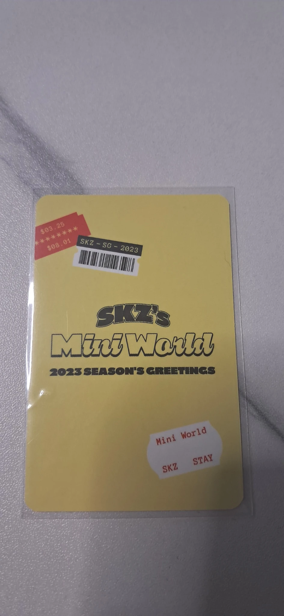 Stray Kids Changbin Stray Kids - Changbin - 2023 Season's Greetings - SKZ's Mini World Other photocard set listing photo 2