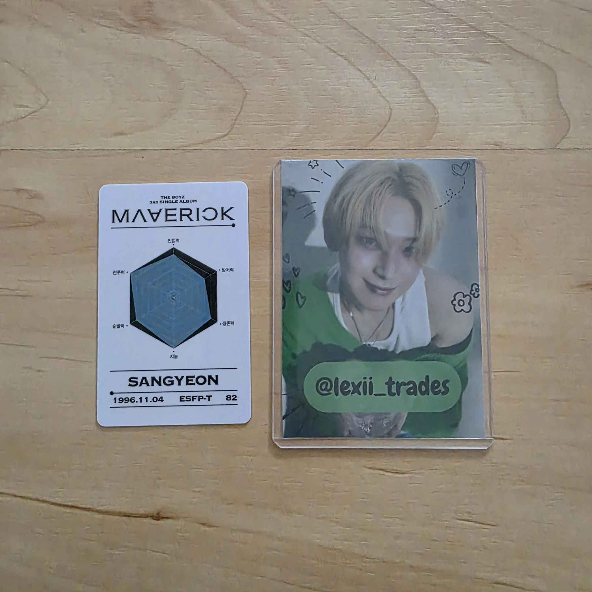 THE BOYZ Sangyeon THE BOYZ - Sangyeon - Maverick Album album photocard id card listing photo 2