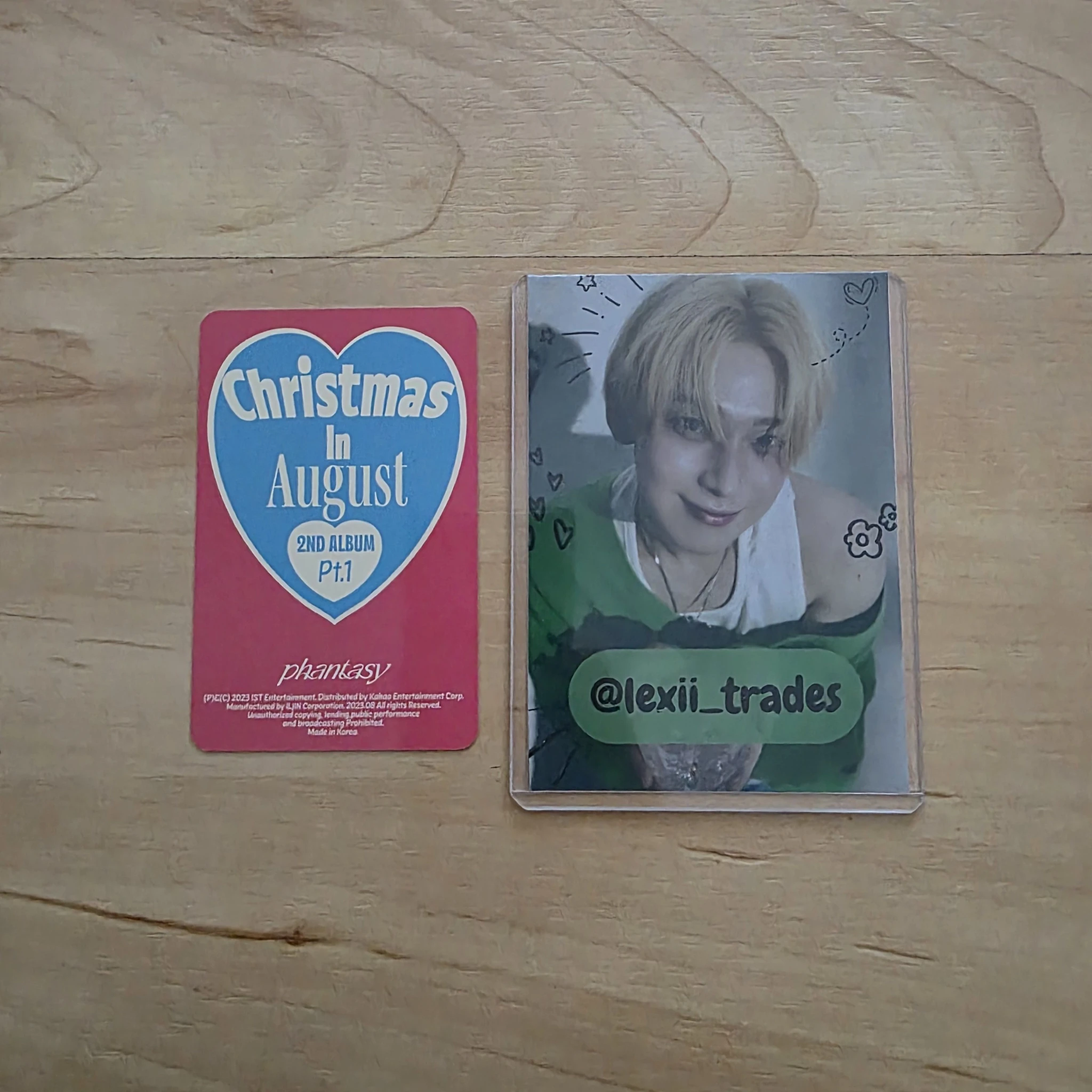 THE BOYZ Haknyeon THE BOYZ - Haknyeon - Phantasy Pt. 1: Christmas in August Album album photocard listing photo 2