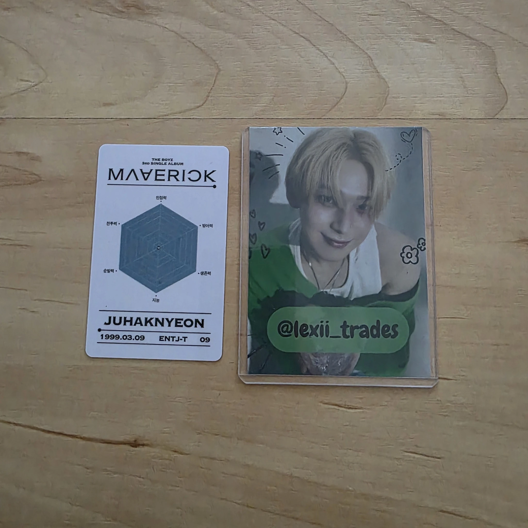 THE BOYZ Haknyeon THE BOYZ - Haknyeon - Maverick Album album photocard id card listing photo 2