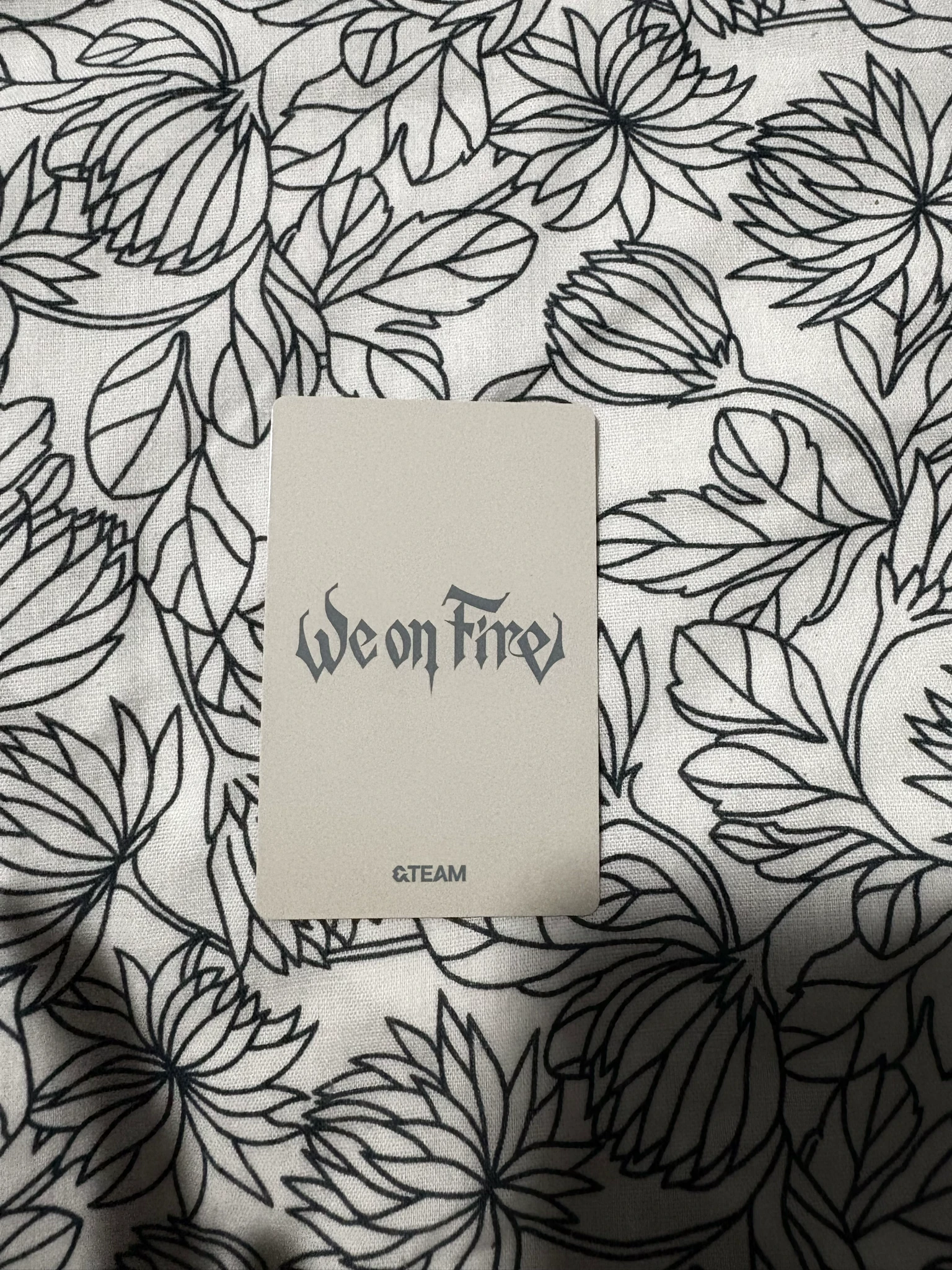 &TEAM &TEAM - Fuma & EJ - We on Fire - EP Album album photocard solo jacket version fuma version listing photo 2