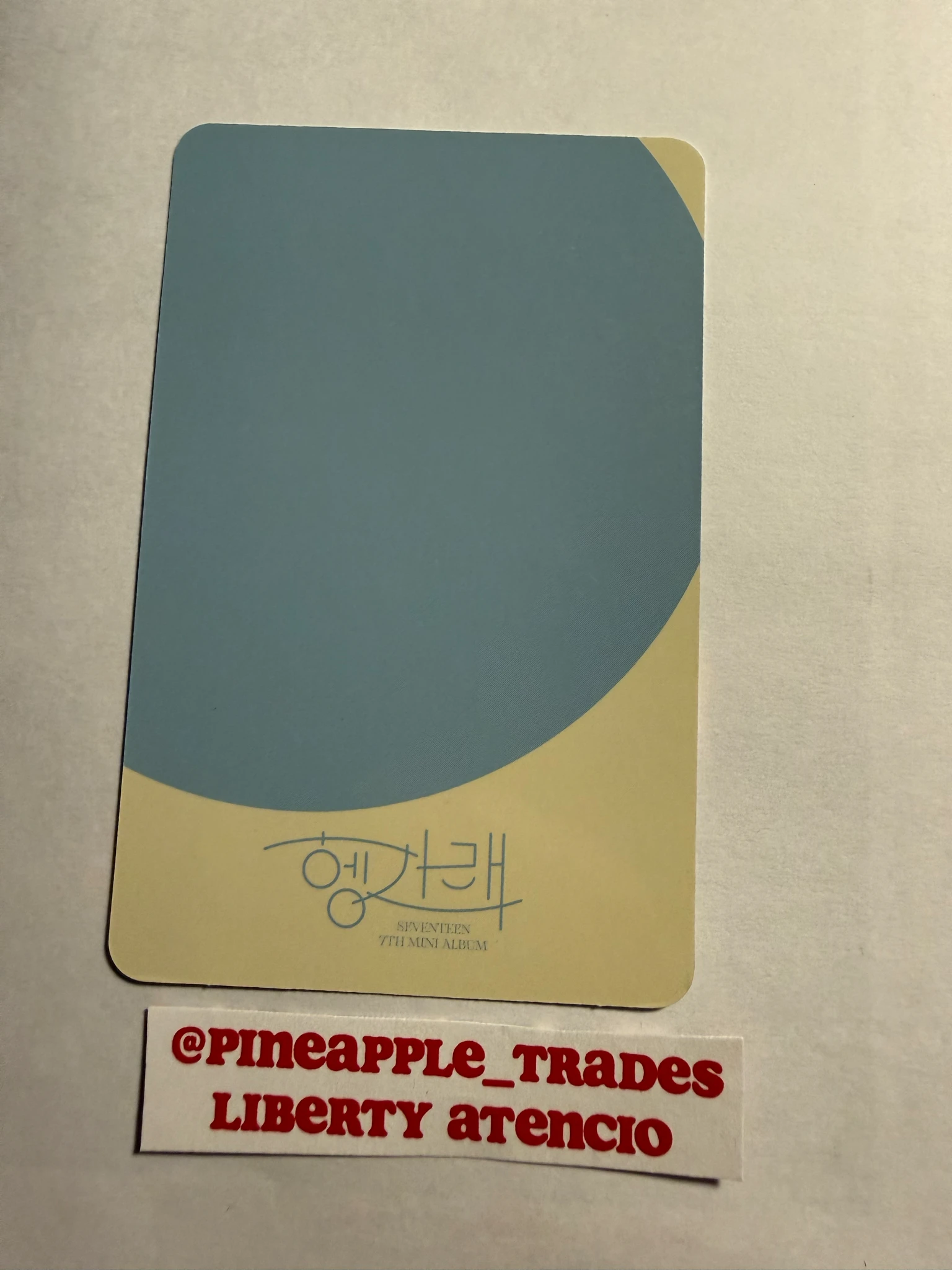 SEVENTEEN Jun SEVENTEEN - Jun - Heng:garæ Album album photocard dul version listing photo 2