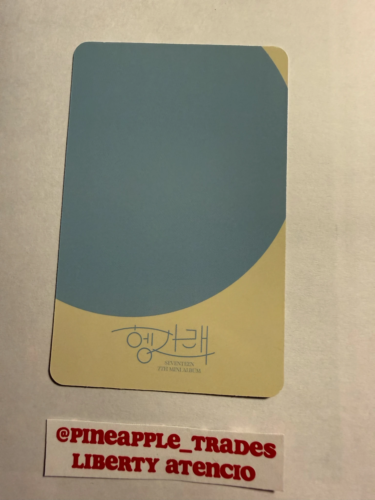 SEVENTEEN Vernon SEVENTEEN - Vernon - Heng:garæ Album album photocard korean album dul version listing photo 2