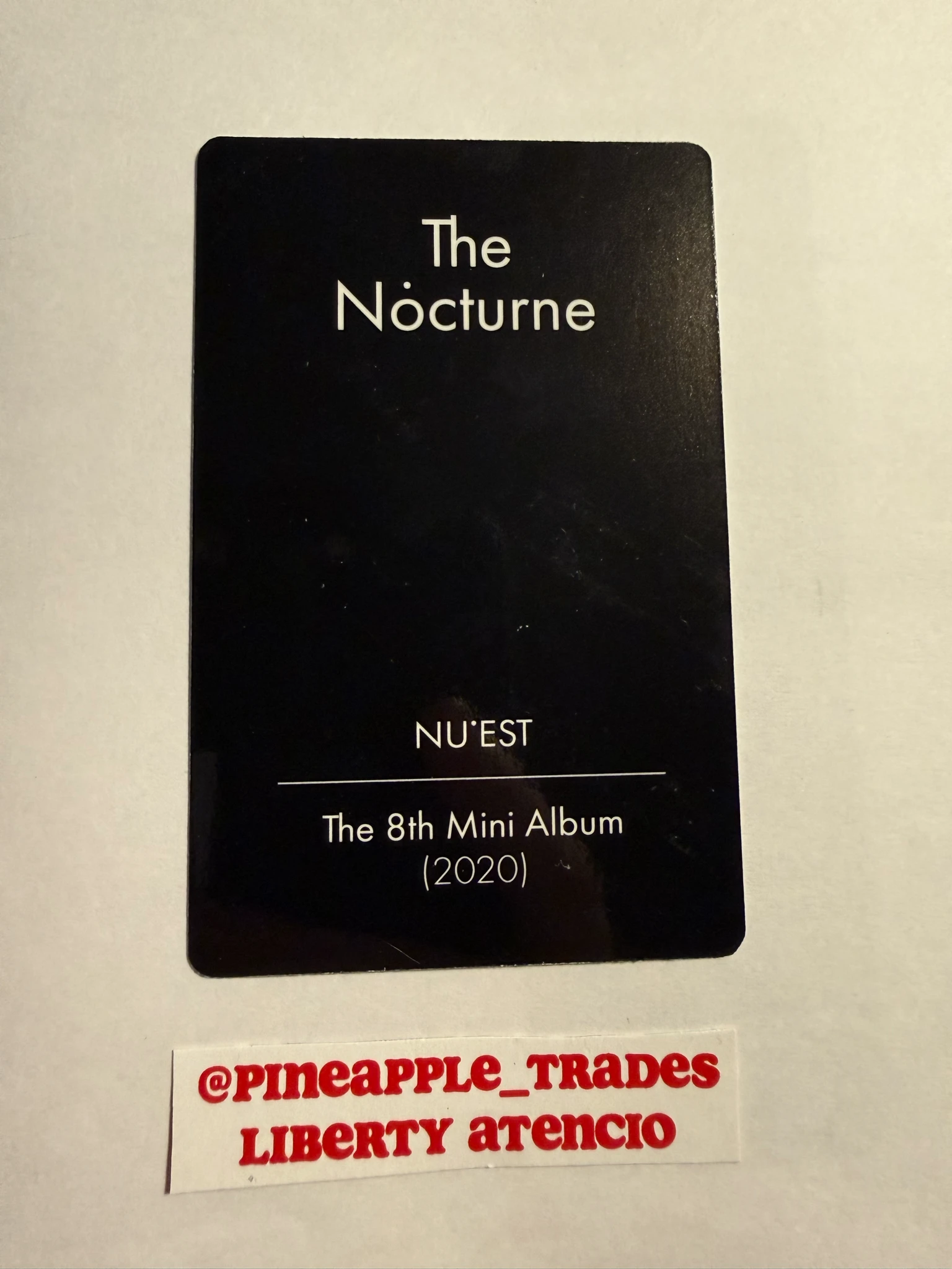 NU'EST Ren NU’EST - Ren - The Nocturne Album album photocard listing photo 2