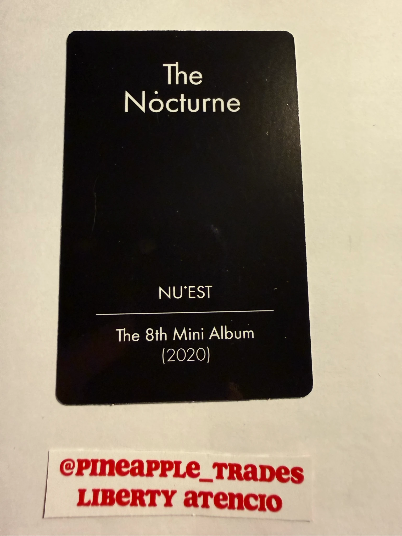 NU'EST NU’EST - Ren & Baekho - The Nocturne Album listing photo 2