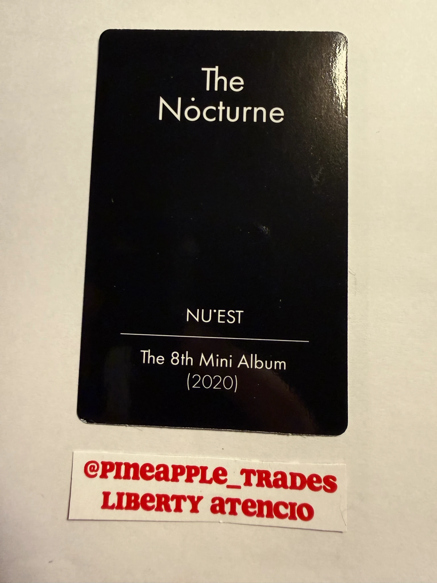NU'EST Ren NU’EST - Ren - The Nocturne Album album photocard listing photo 2