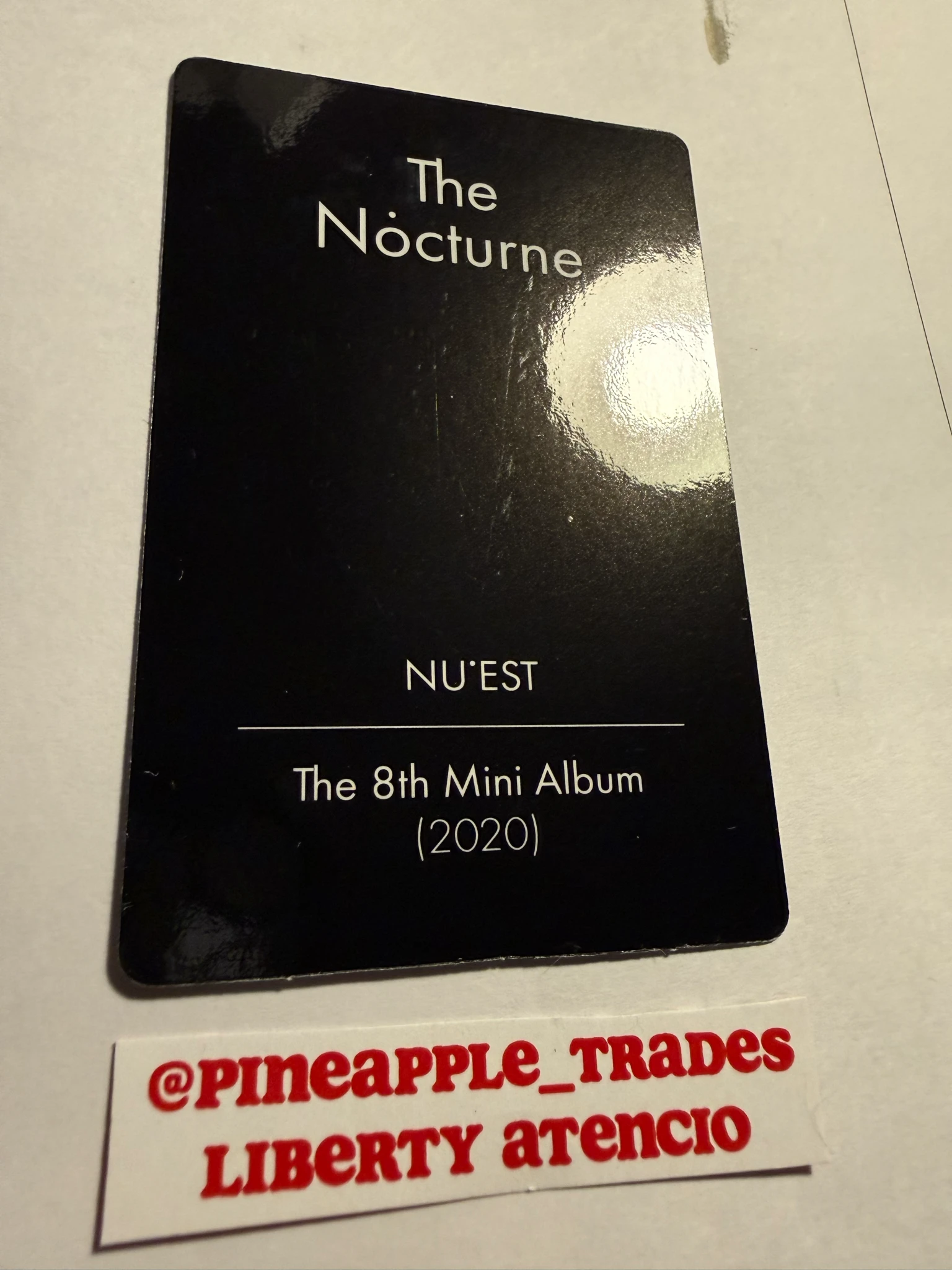 NU'EST NU’EST - Ren & JR - The Nocturne Album album photocard listing photo 2