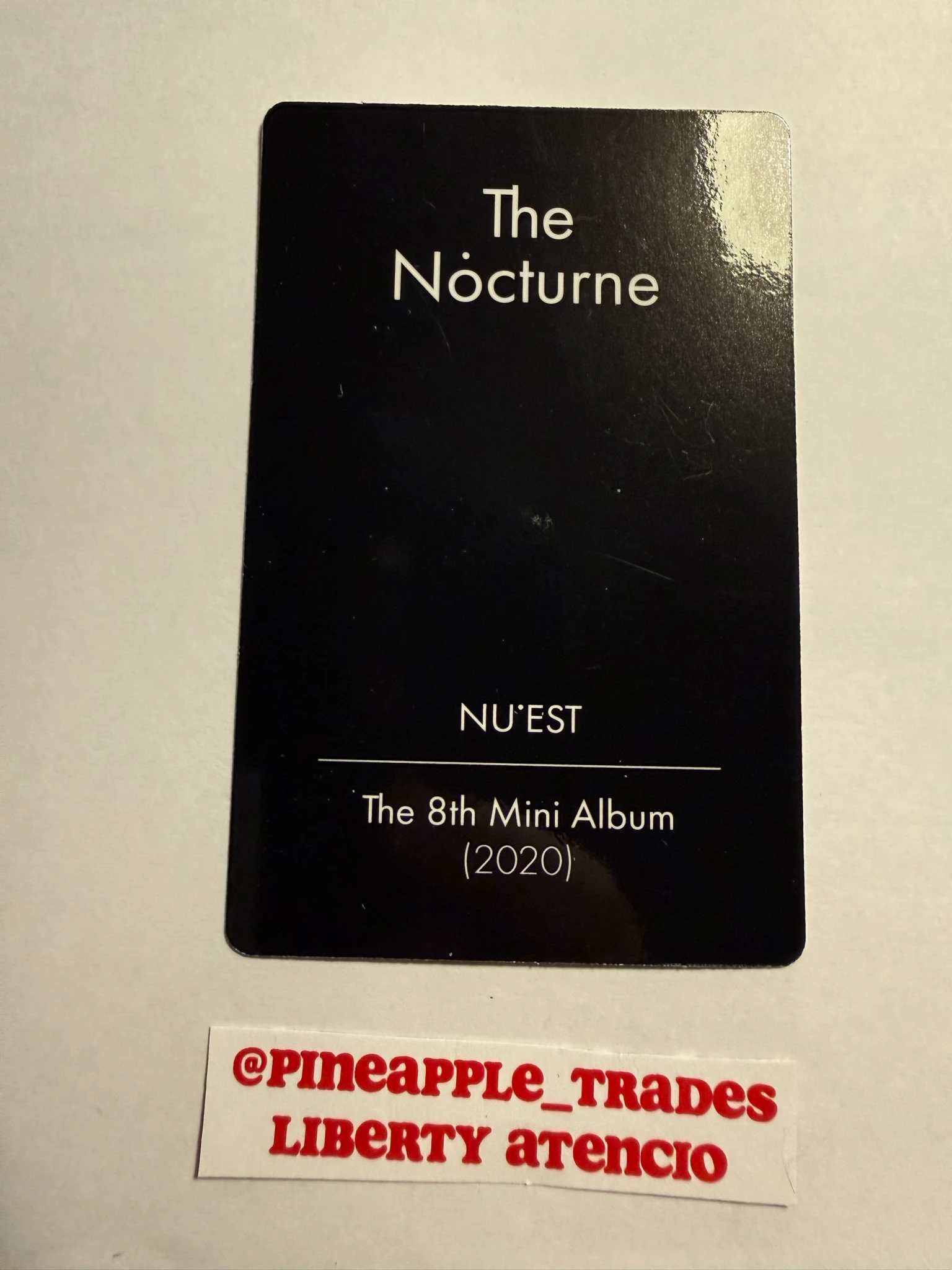 NU'EST Ren NU’EST - Ren - The Nocturne Album album photocard listing photo 2