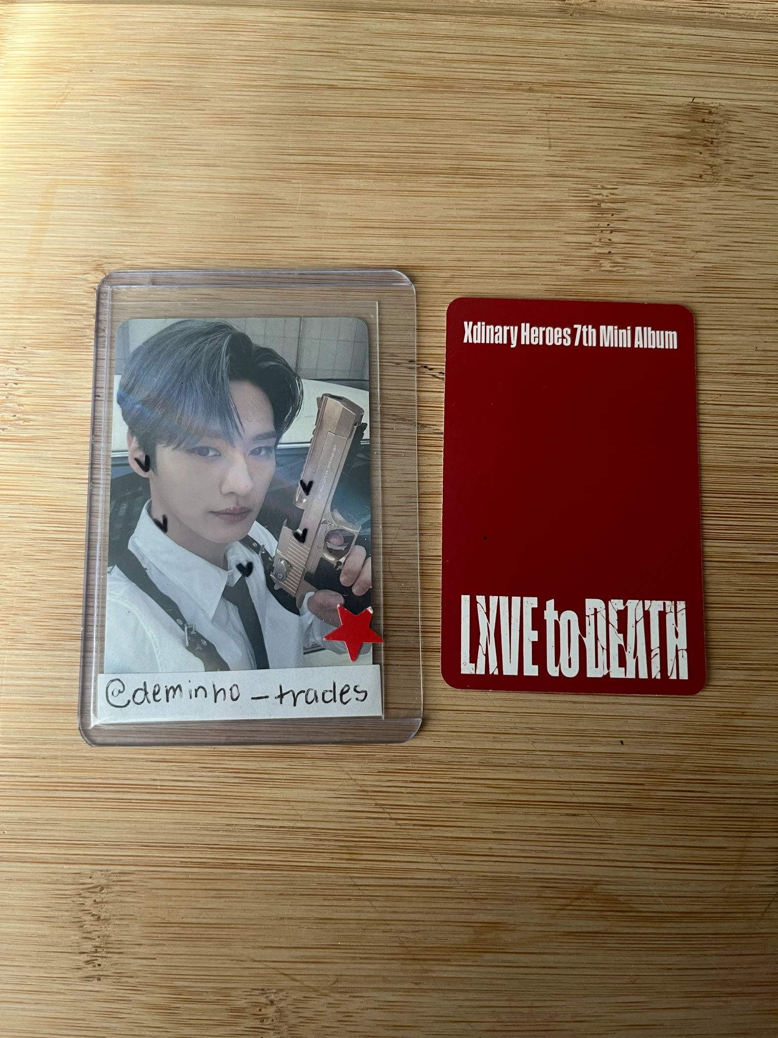 Xdinary Heroes Xdinary Heroes - O.de & Gunil - LXVE TO DEATH Album album photocard Love Sick version listing photo 2