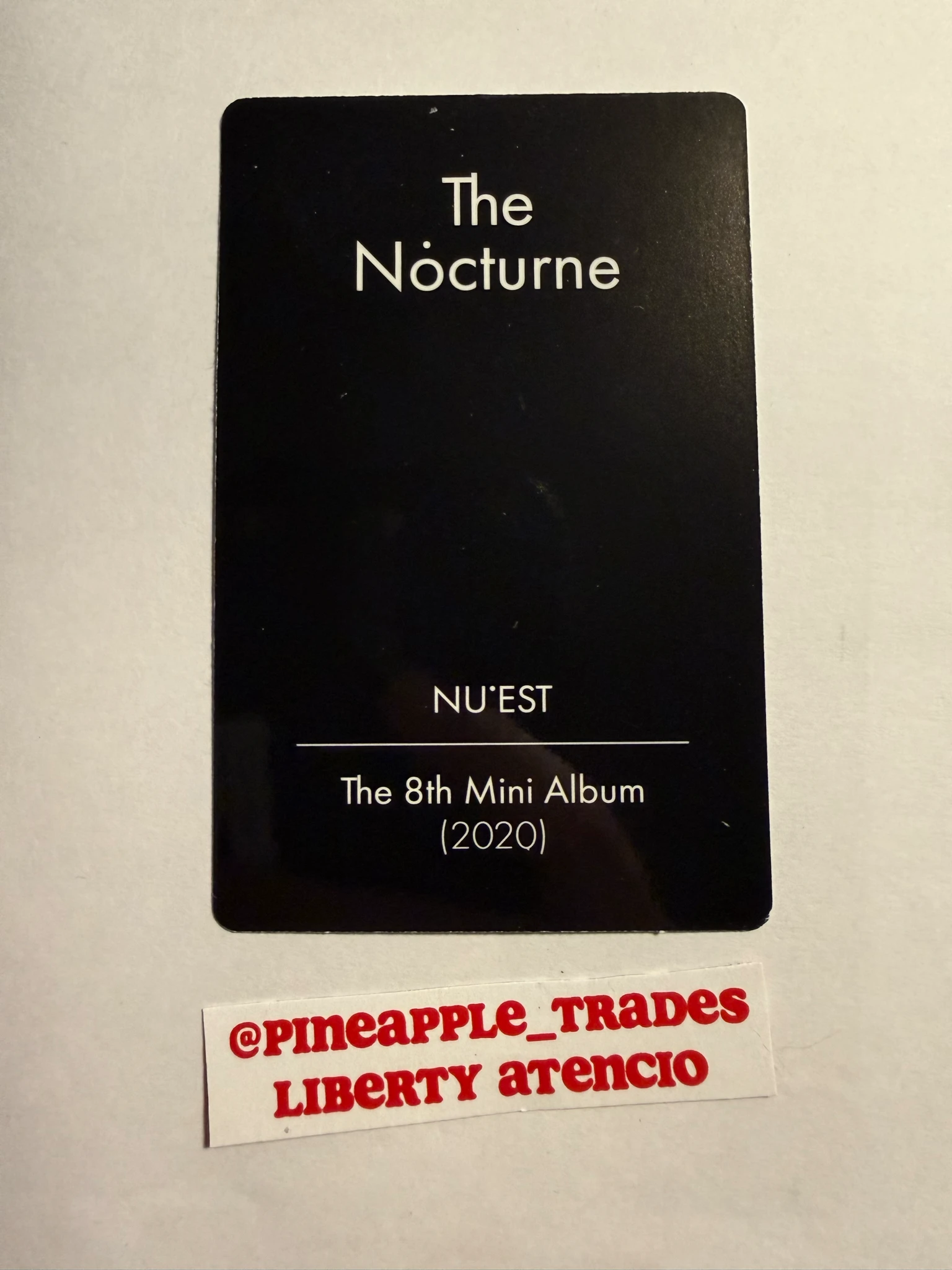 NU'EST Ren NU’EST - Ren - The Nocturne Album album photocard listing photo 2