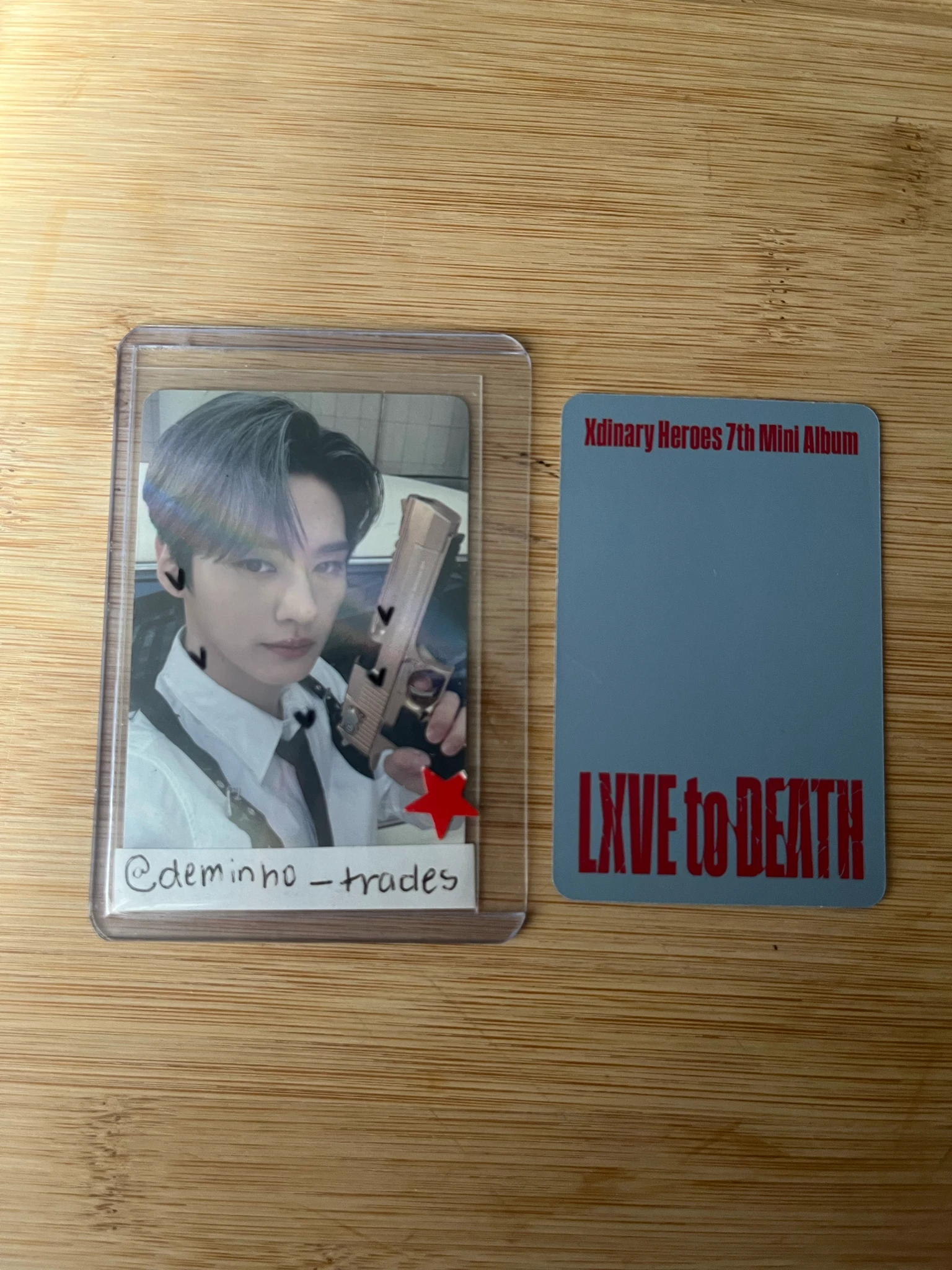 Xdinary Heroes Xdinary Heroes - Jooyeon & Gaon - LXVE TO DEATH Album album photocard the end version listing photo 2