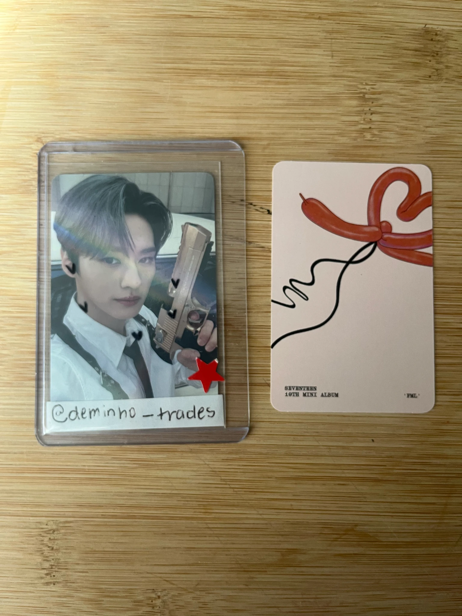 SEVENTEEN DK SEVENTEEN - DK - FML Album album photocard carat version listing photo 2