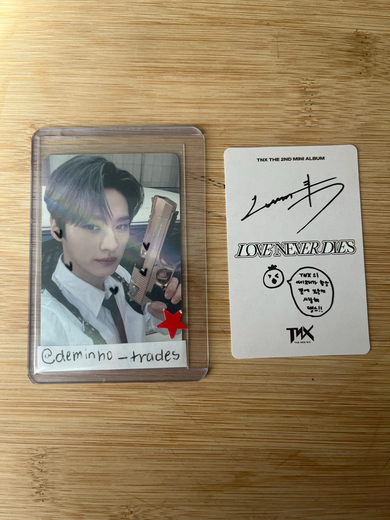 TNX Junhyeok TNX - Junhyeok - LOVE NEVER DIES Album album photocard document version listing photo 2